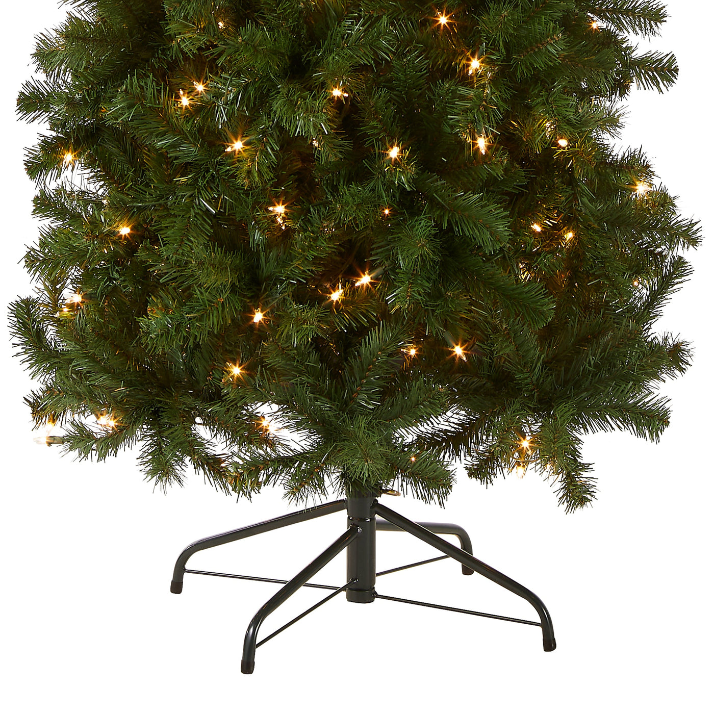 7.5 ft. Pre-Lit North Valley Spruce Pencil Slim Tree with Clear Lights