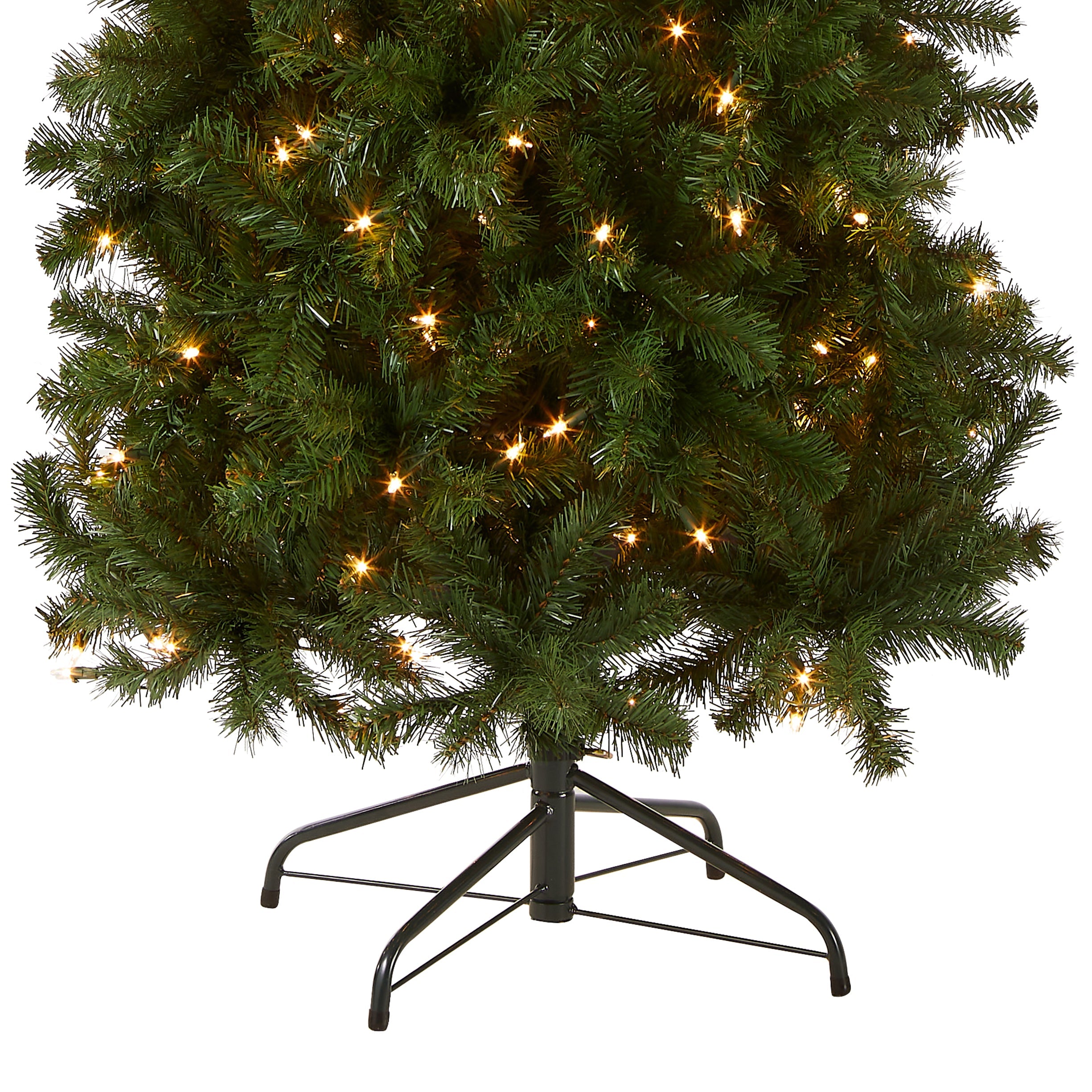 7.5 ft. Pre-Lit North Valley Spruce Pencil Slim Tree with Clear Lights