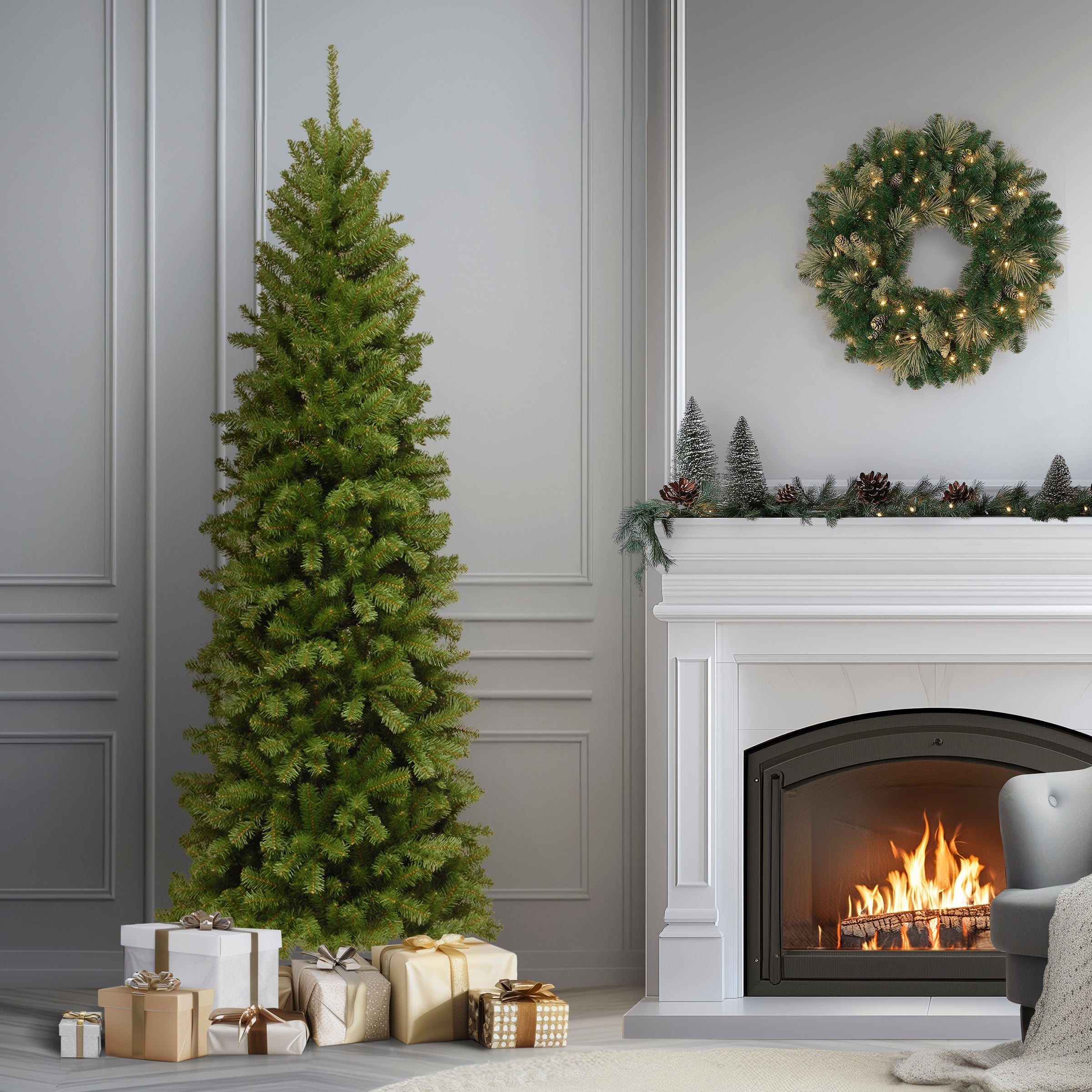 7.5 ft. North Valley Spruce Pencil Slim Tree