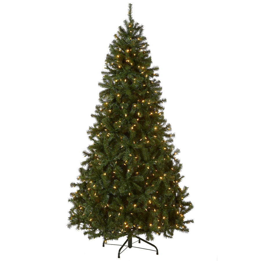7.5 ft. Pre-Lit North Valley Spruce Tree with PowerConnect Dual Color LED Lights