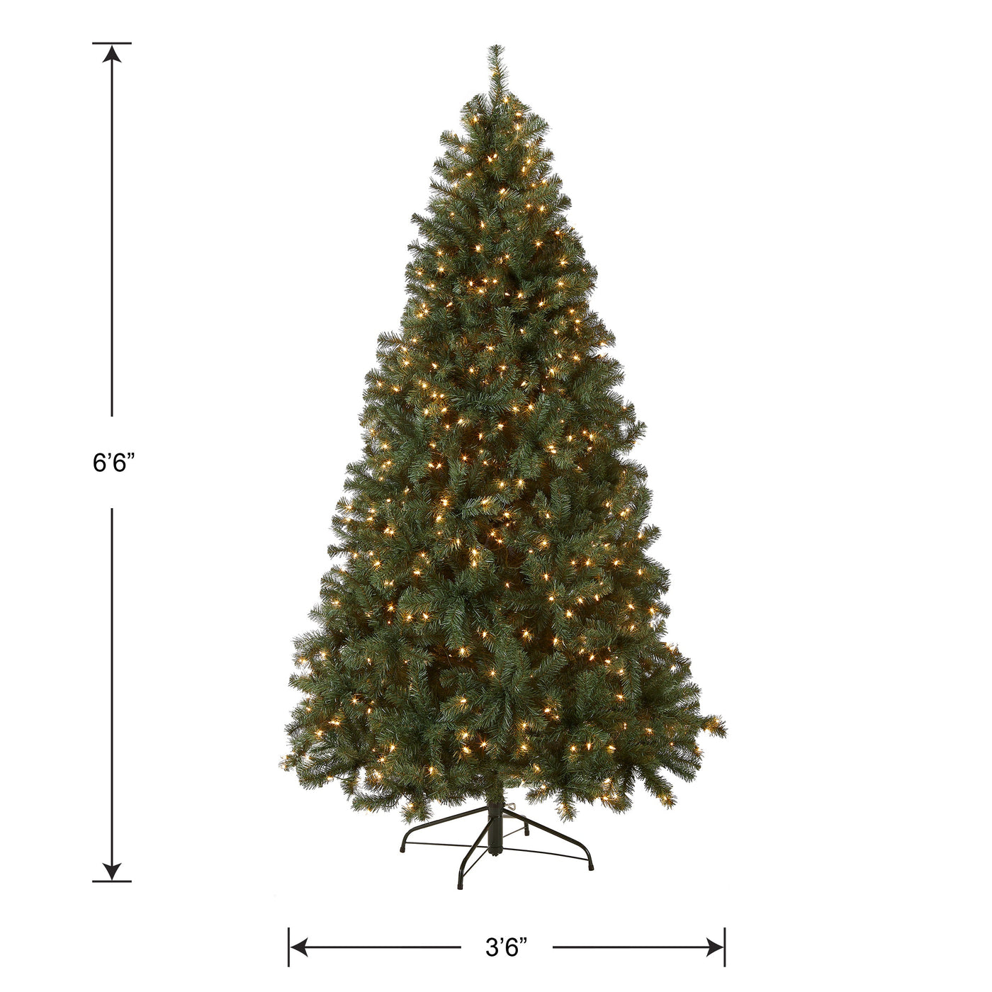 6.5 ft. Pre-Lit North Valley Spruce Blue Tree with Clear Lights