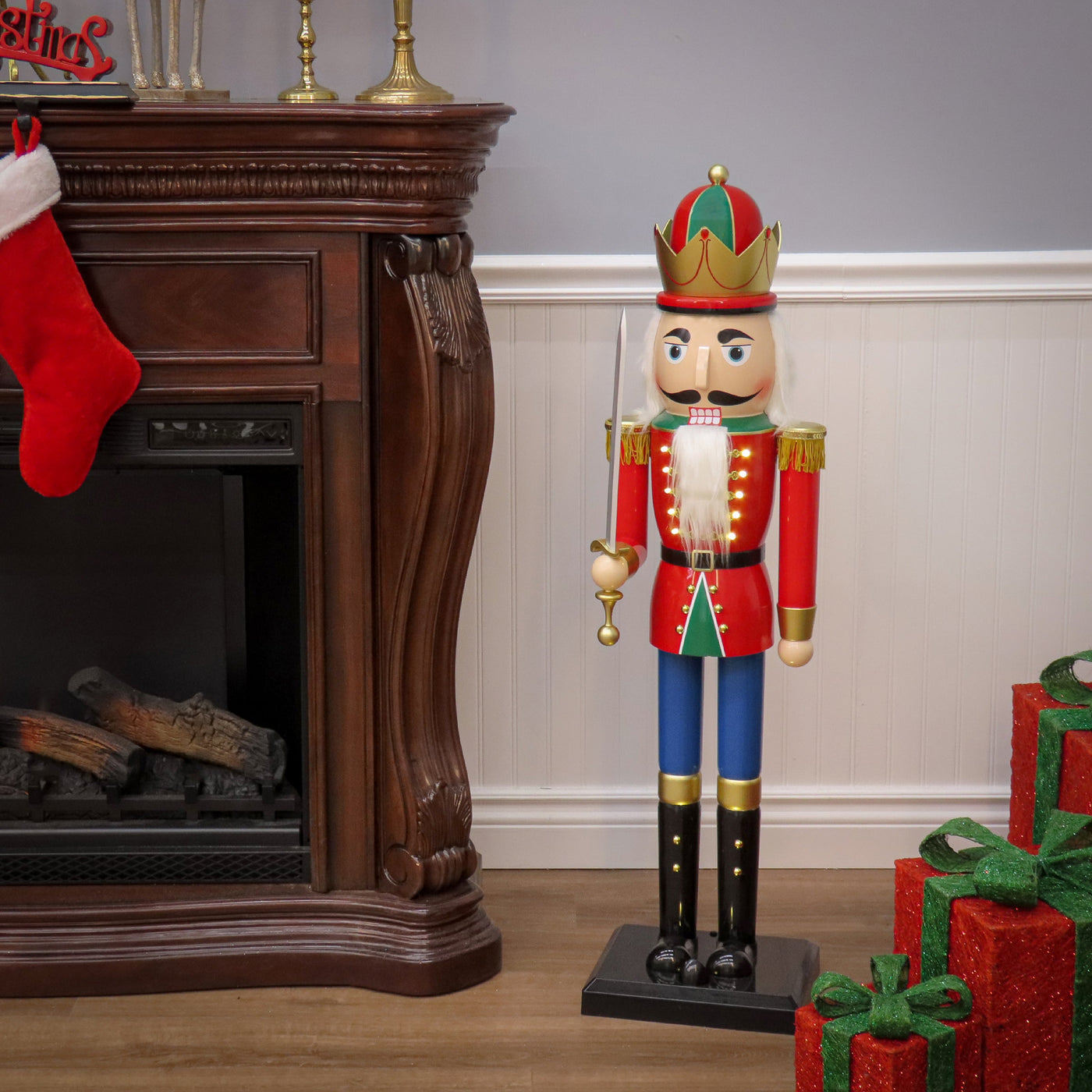 42 in. Pre-Lit Nutcracker