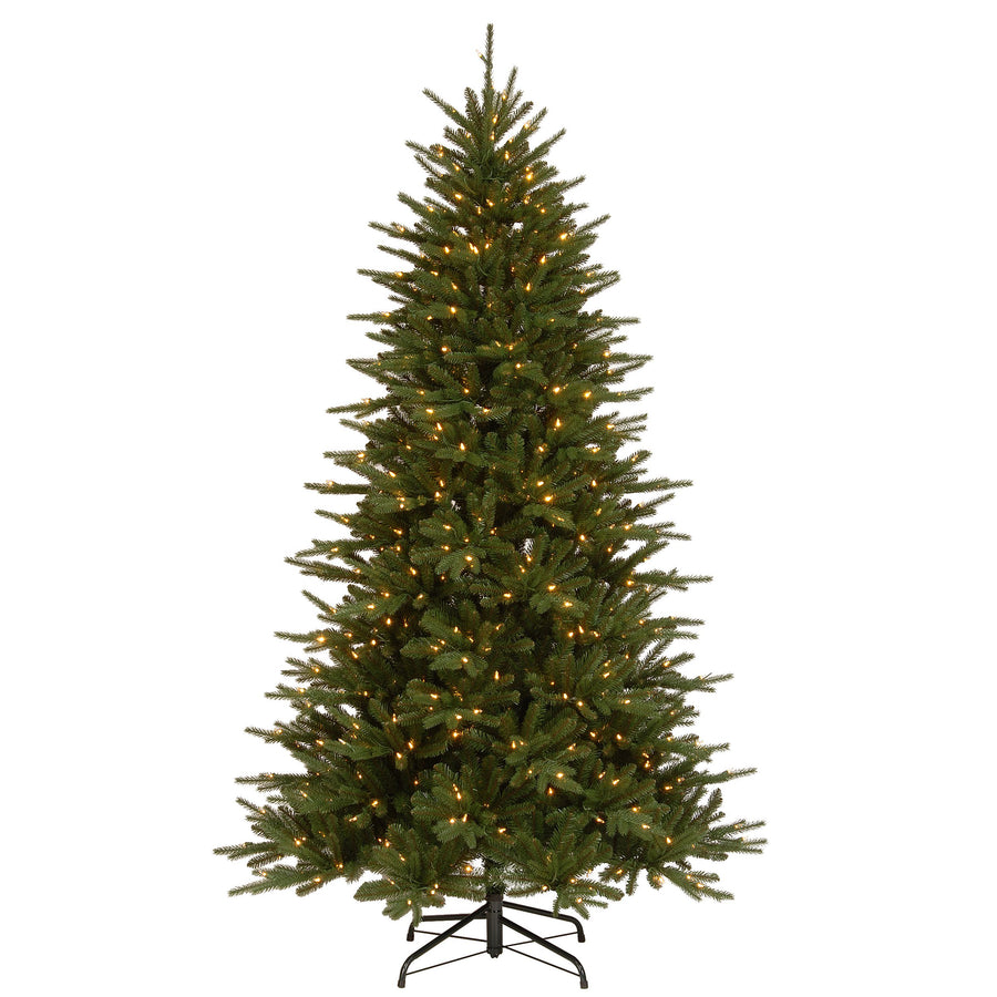 7.5 ft. Pre-Lit Easton Spruce Tree with Dual Color LED Lights