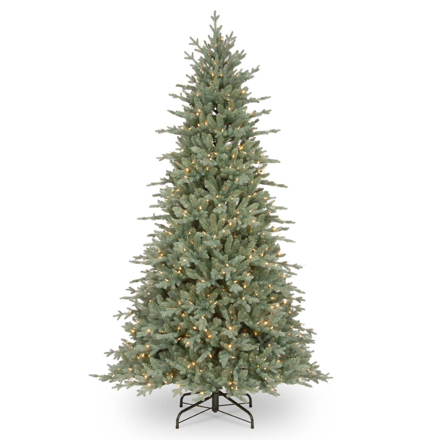 7.5 ft. Pre-Lit Buckingham Blue Spruce Tree with Clear Lights