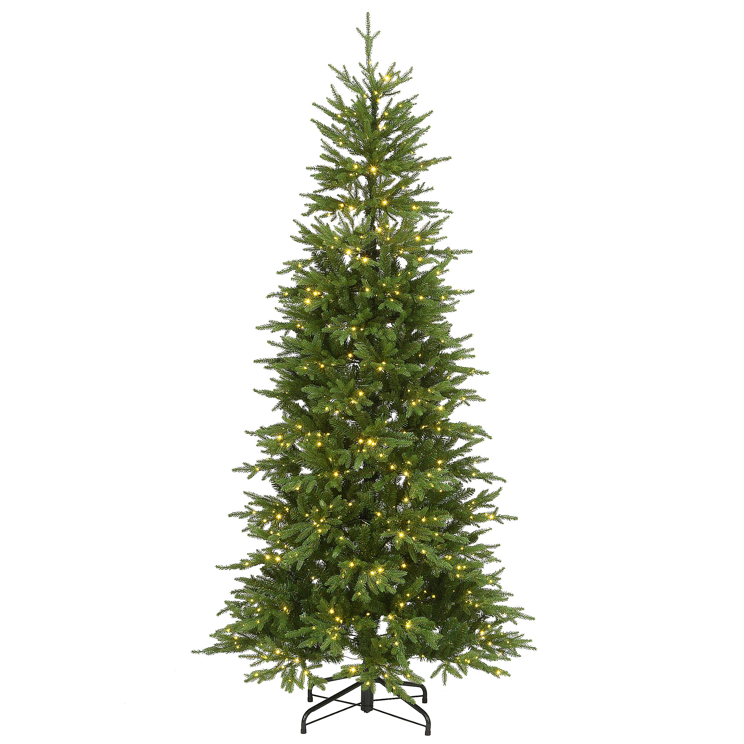 7.5 ft. Pre-Lit Bedminster Spruce Slim Tree with Dual Color LED Infinity Lights