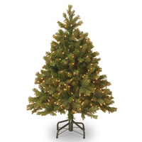 4.5 ft. Pre-Lit Downswept Douglas Fir Tree with Warm White LED Lights