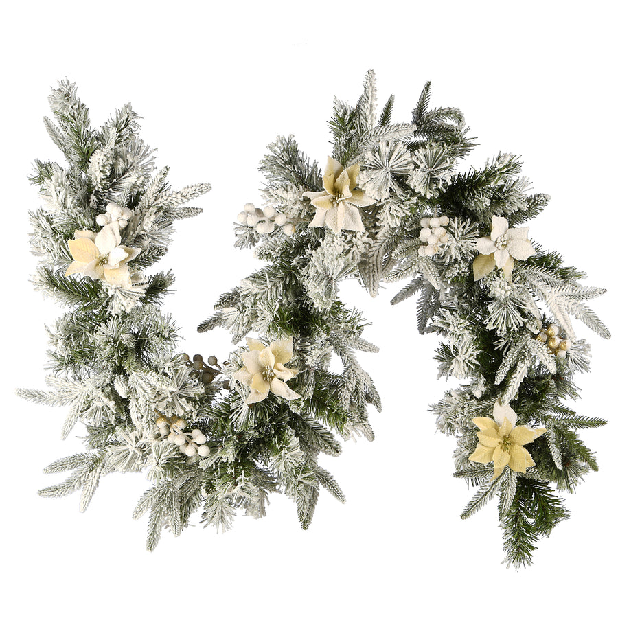 6 ft. Frosted Colonial Fir Garland