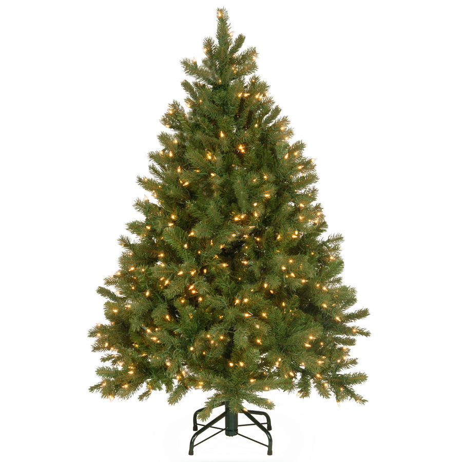 4.5 ft. Pre-Lit Downswept Douglas Fir Tree with Clear Lights