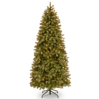 4.5 ft. Pre-Lit Downswept Douglas Fir Slim Tree with Clear Lights