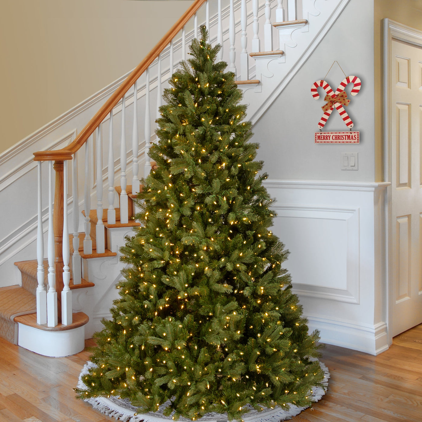 7.5 ft. Pre-Lit Downswept Douglas Fir Tree with 1000 Clear Lights & 1867 Branch Tips