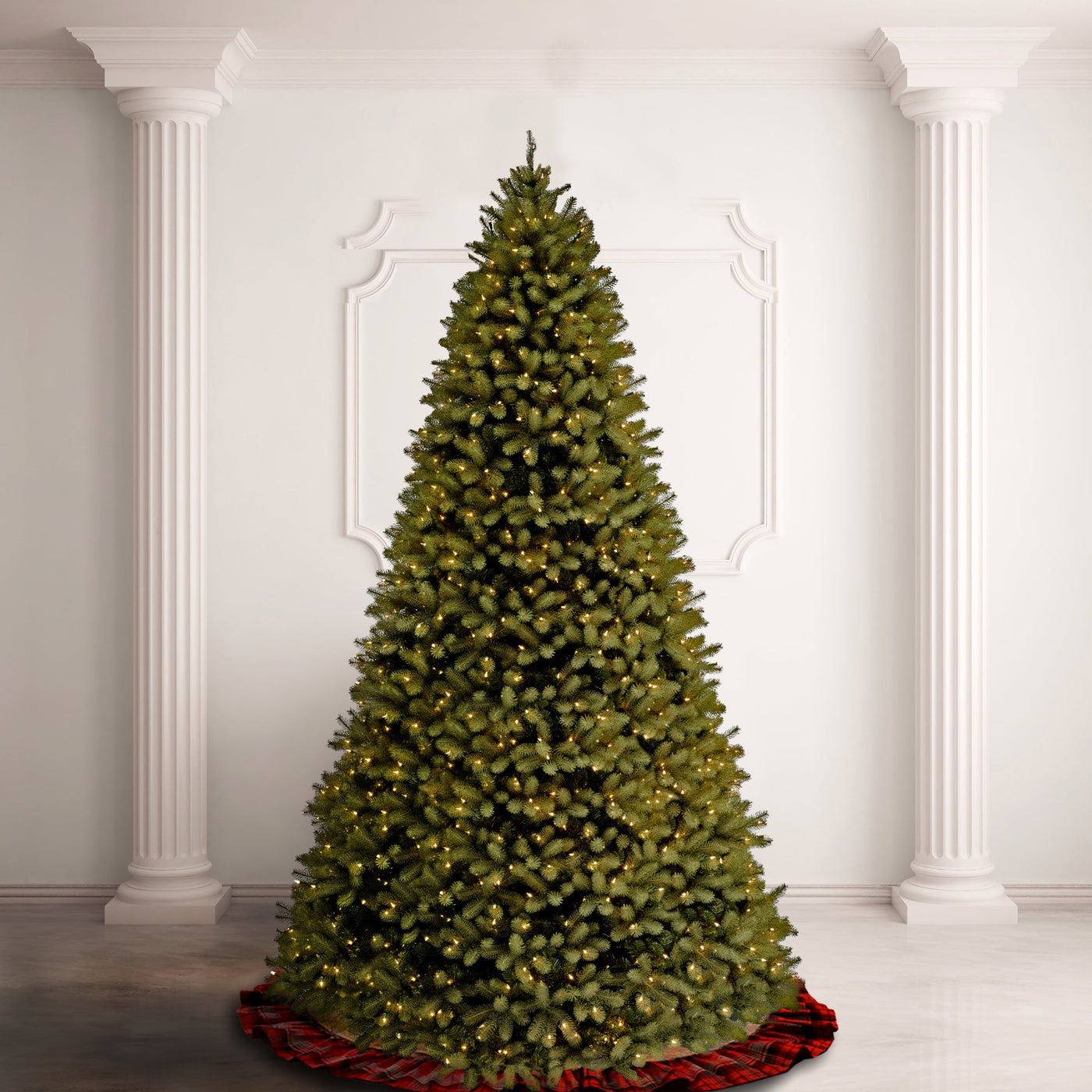 10ft. Pre-Lit Downswept Douglas Fir Tree with PowerConnect Dual Color LED Lights