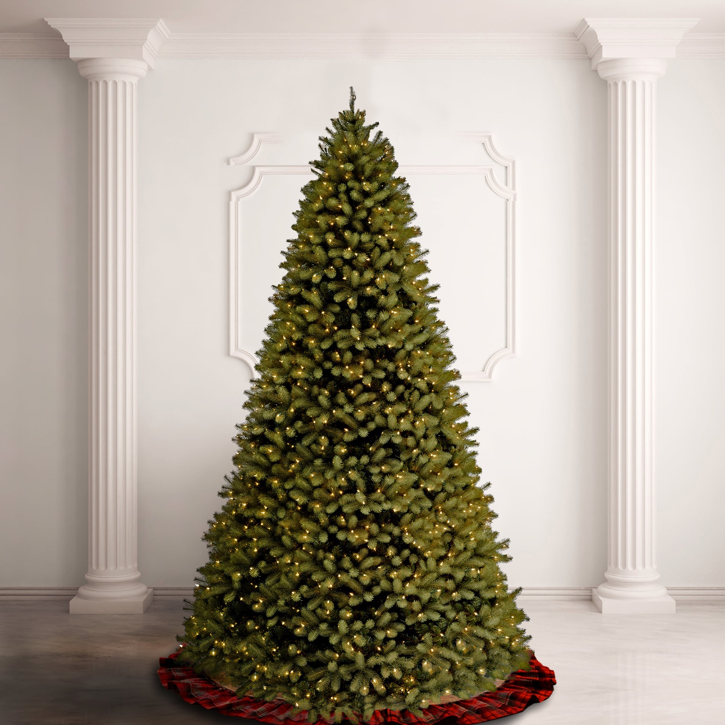 10ft. Pre-Lit Downswept Douglas Fir Tree with PowerConnect Dual Color LED Lights