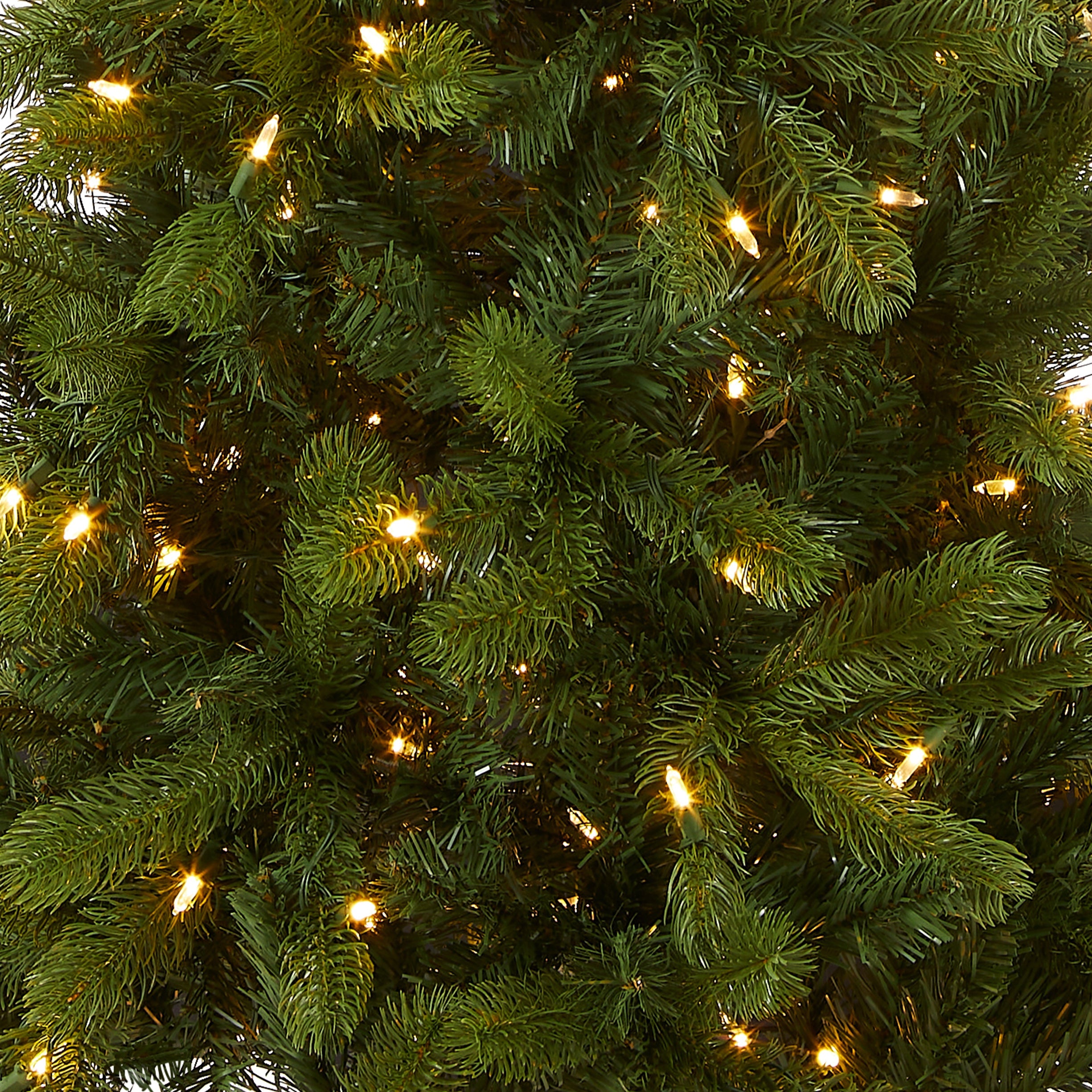 6.5 ft. Pre-Lit Downswept Douglas Fir Pencil Slim Tree with Dual Color LED Lights