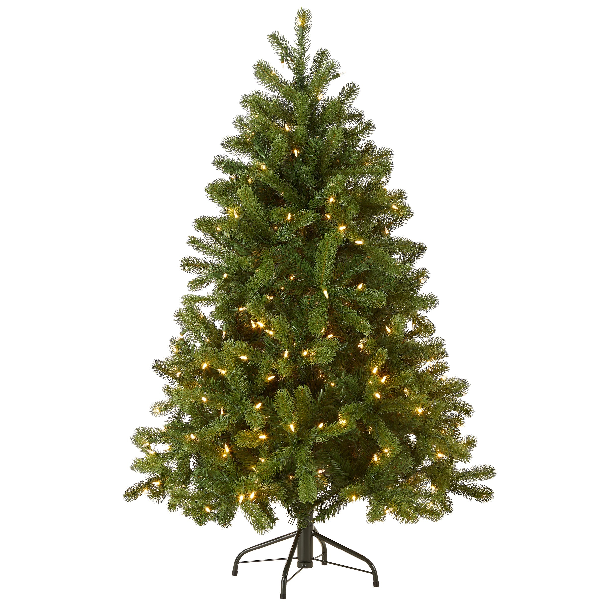 4.5 ft. Pre-Lit Downswept Douglas Fir Tree with Dual Color LED Lights