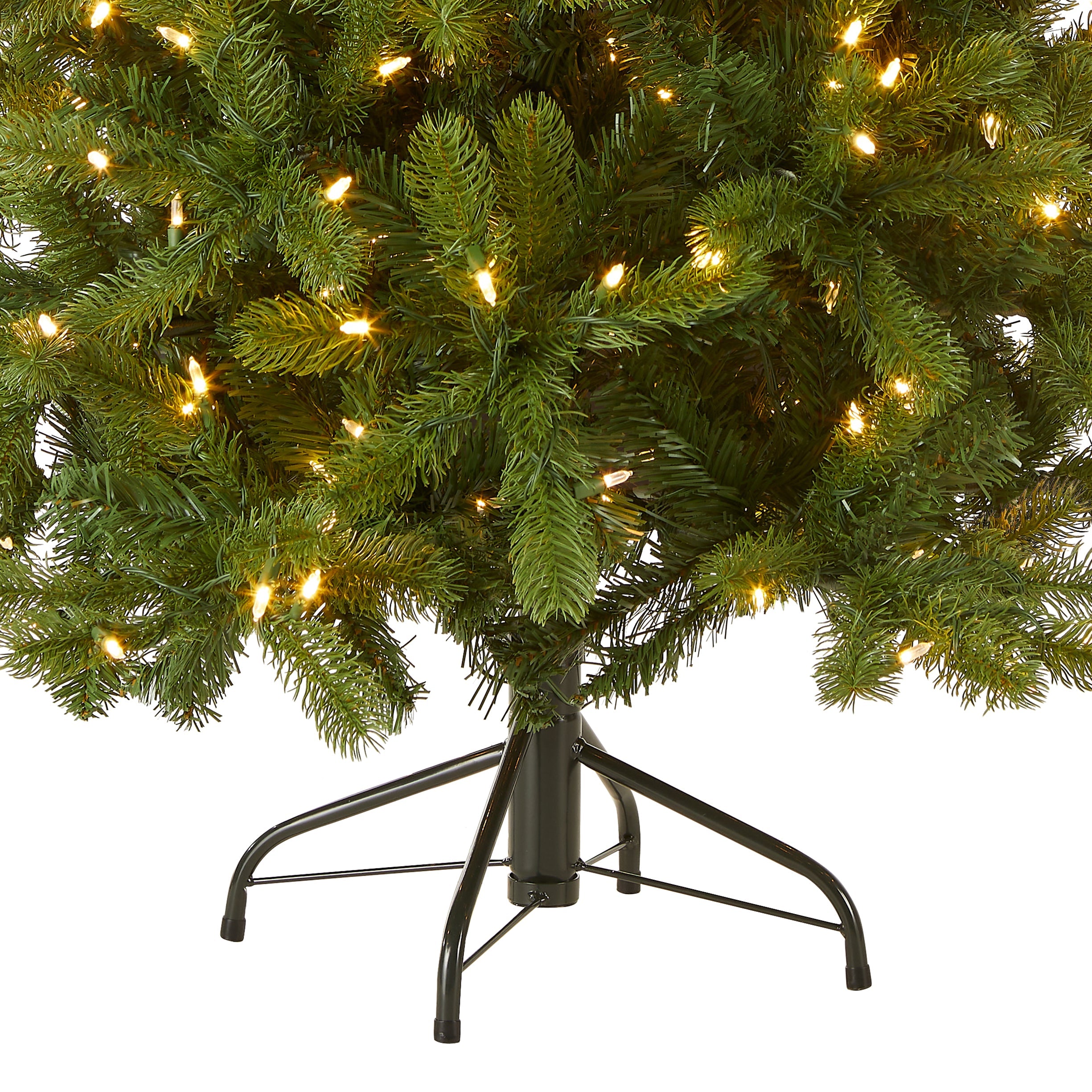 4.5 ft. Pre-Lit Downswept Douglas Fir Tree with Dual Color LED Lights