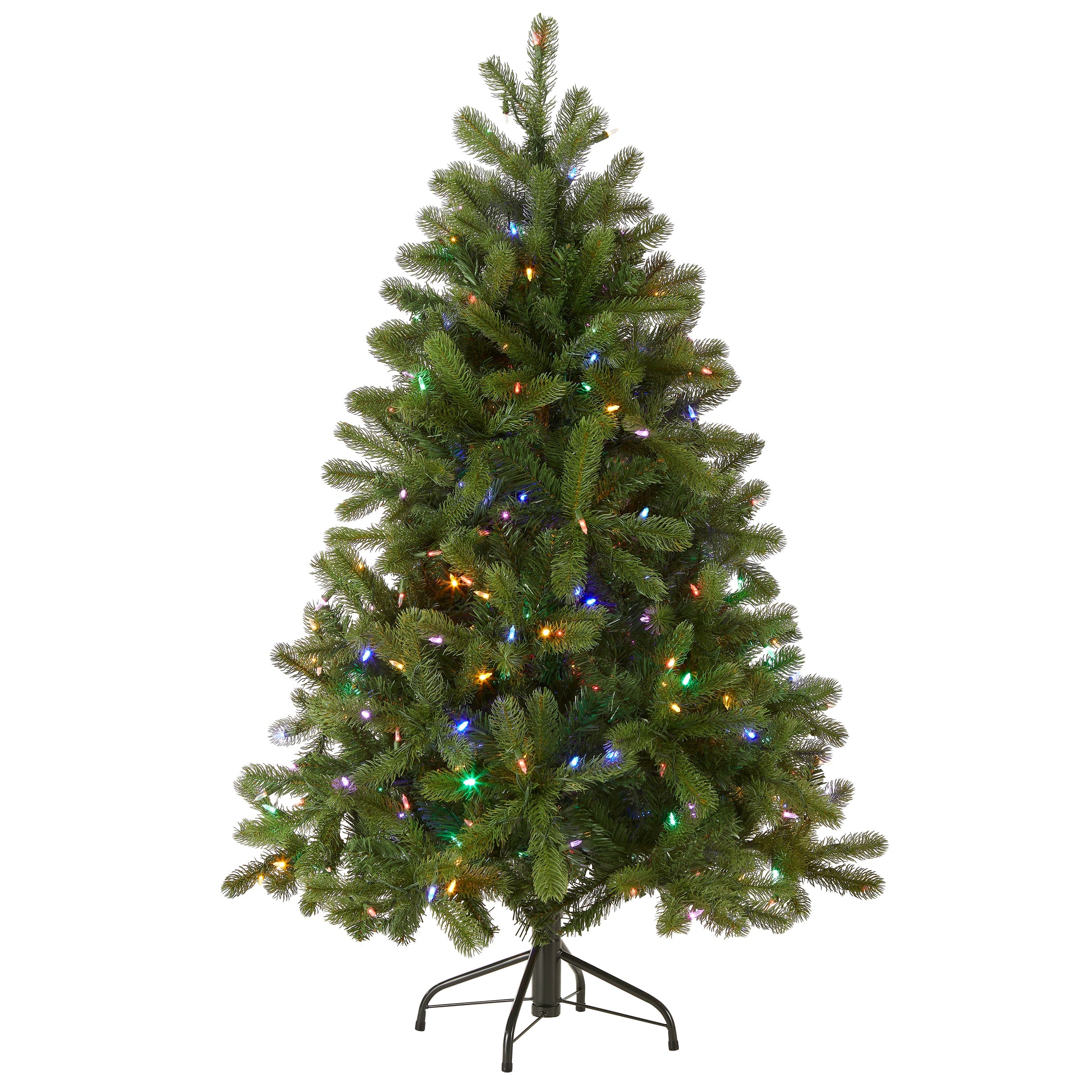 4.5 ft. Pre-Lit Downswept Douglas Fir Tree with Dual Color LED Lights