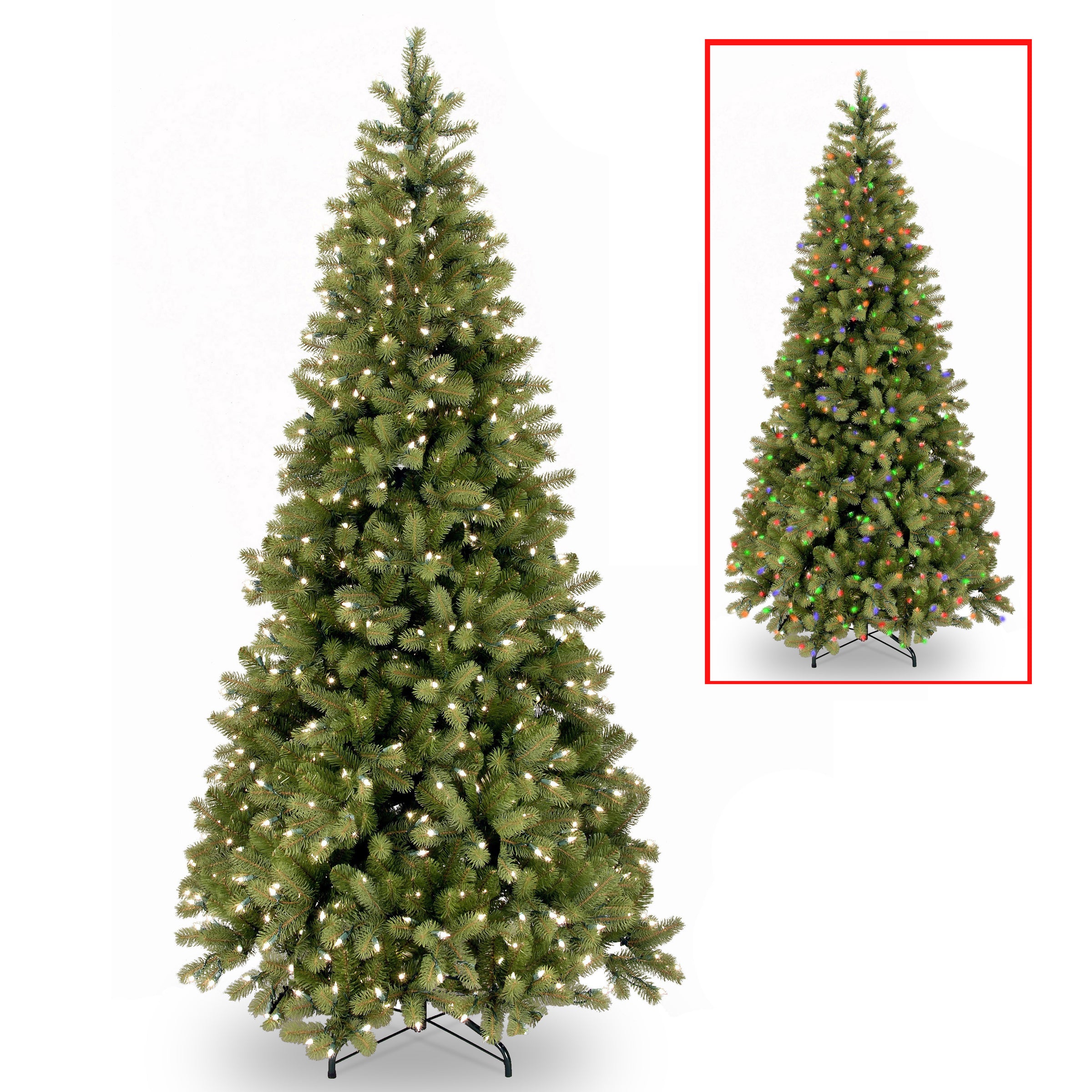 7.5 ft. Pre-Lit Downswept Douglas Fir Tree with 600 Dual Color LED Lights