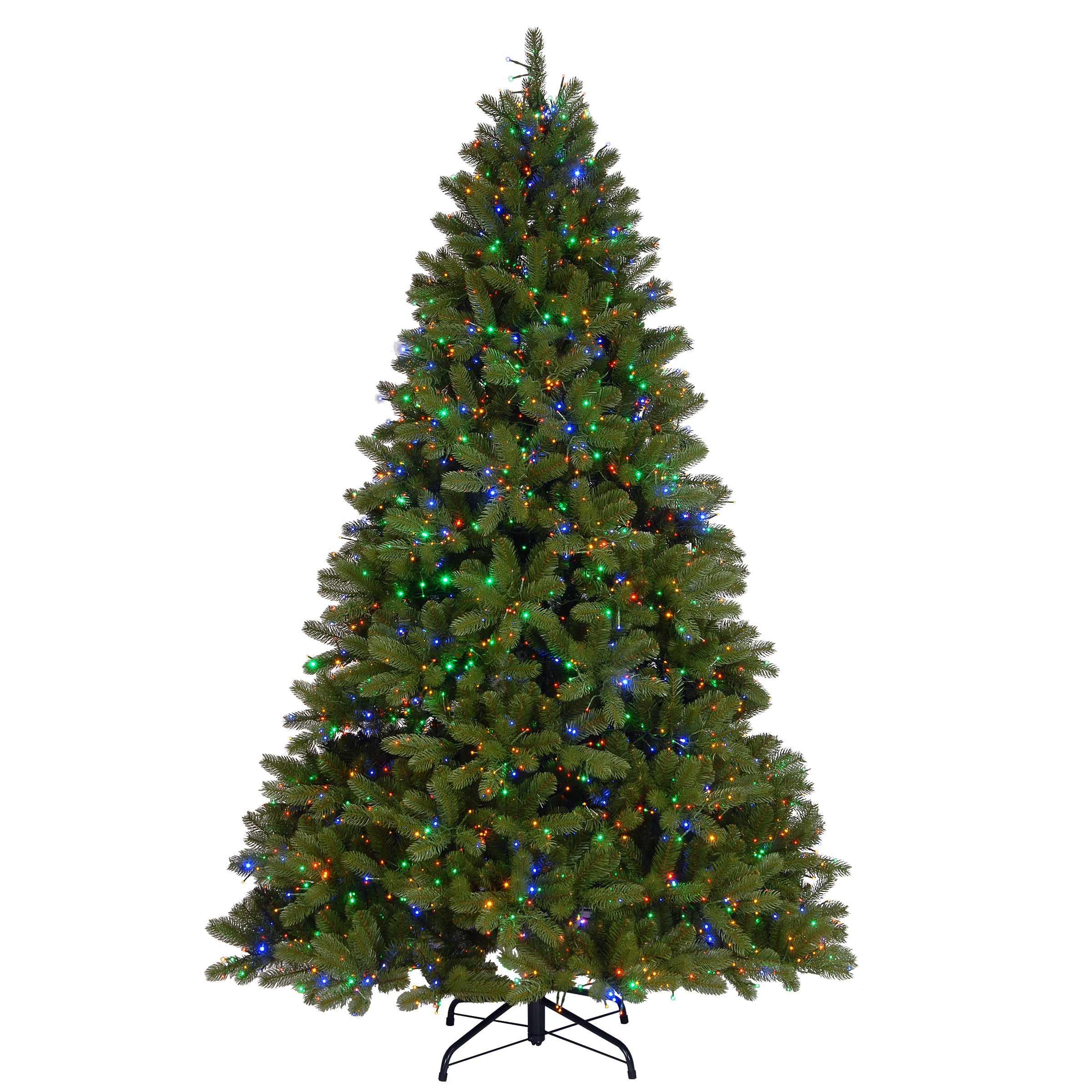 7.5 ft. Pre-Lit Downswept Douglas Fir Tree with Dual Color LED Cosmic Lights