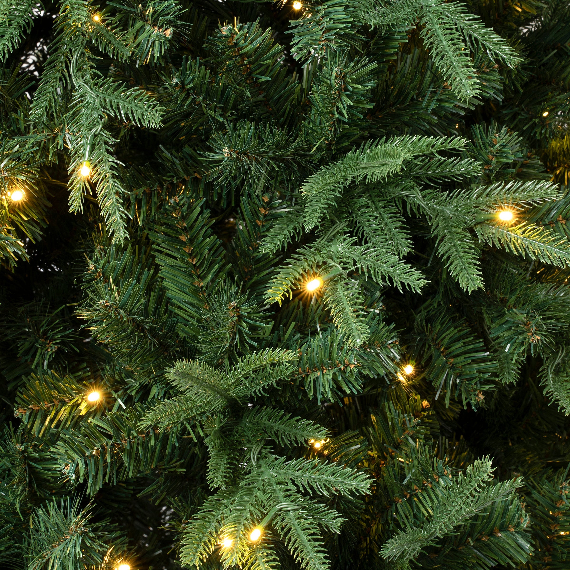 7.5 ft. Pre-Lit Duxbury Mix  Feel Real Tree with Warm White LED Lights