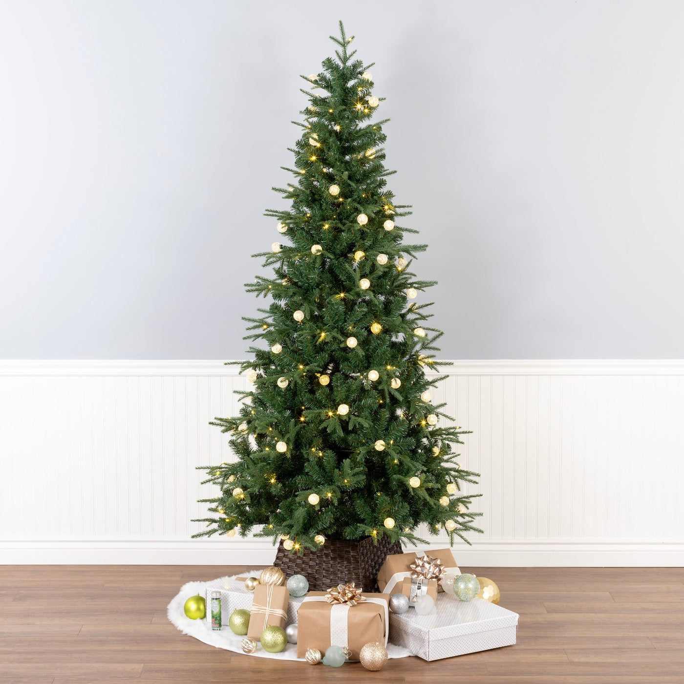 7 ft. Duxbury Slim Tree with Dual Color LED Lights