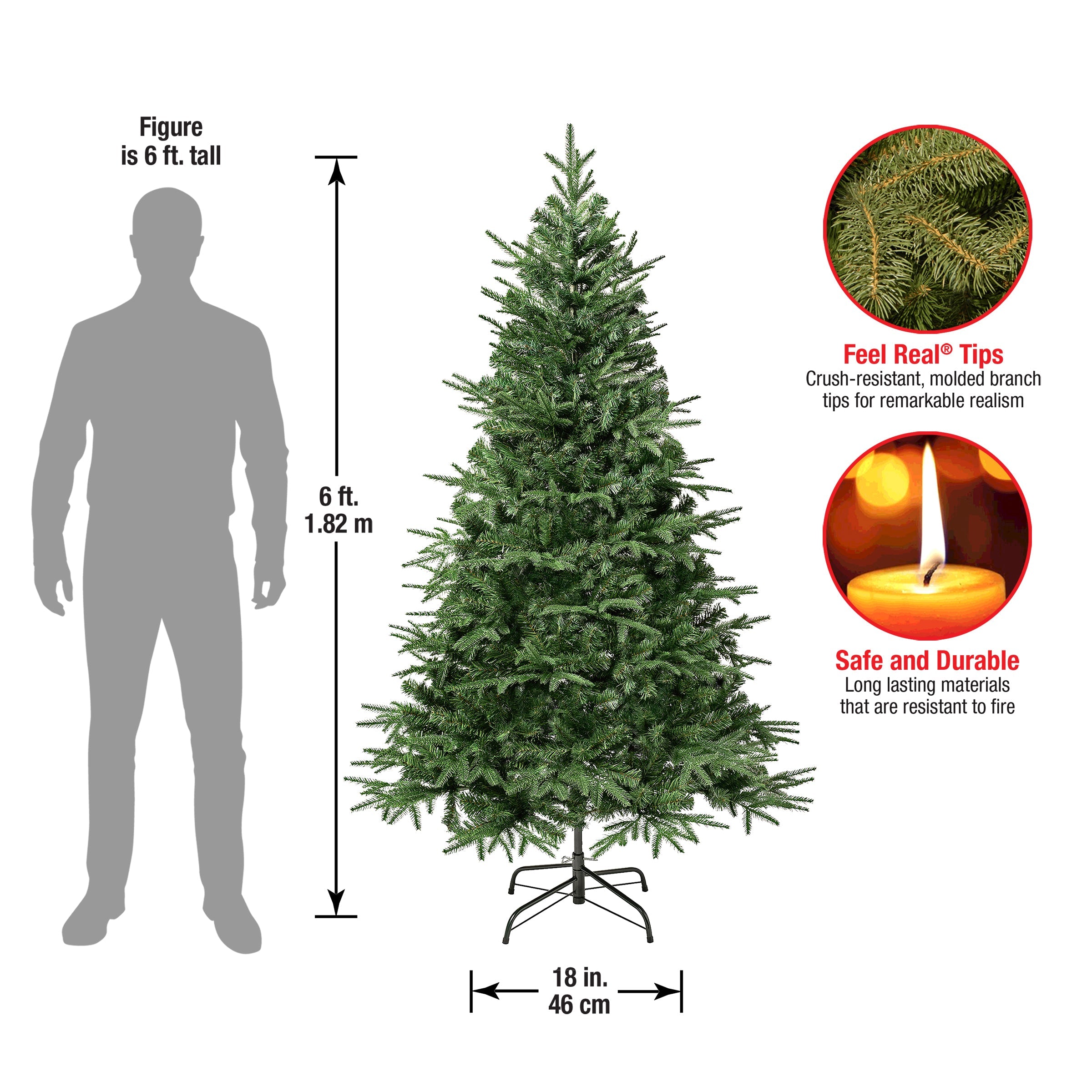 6 ft. Duxbury Feel Real Tree