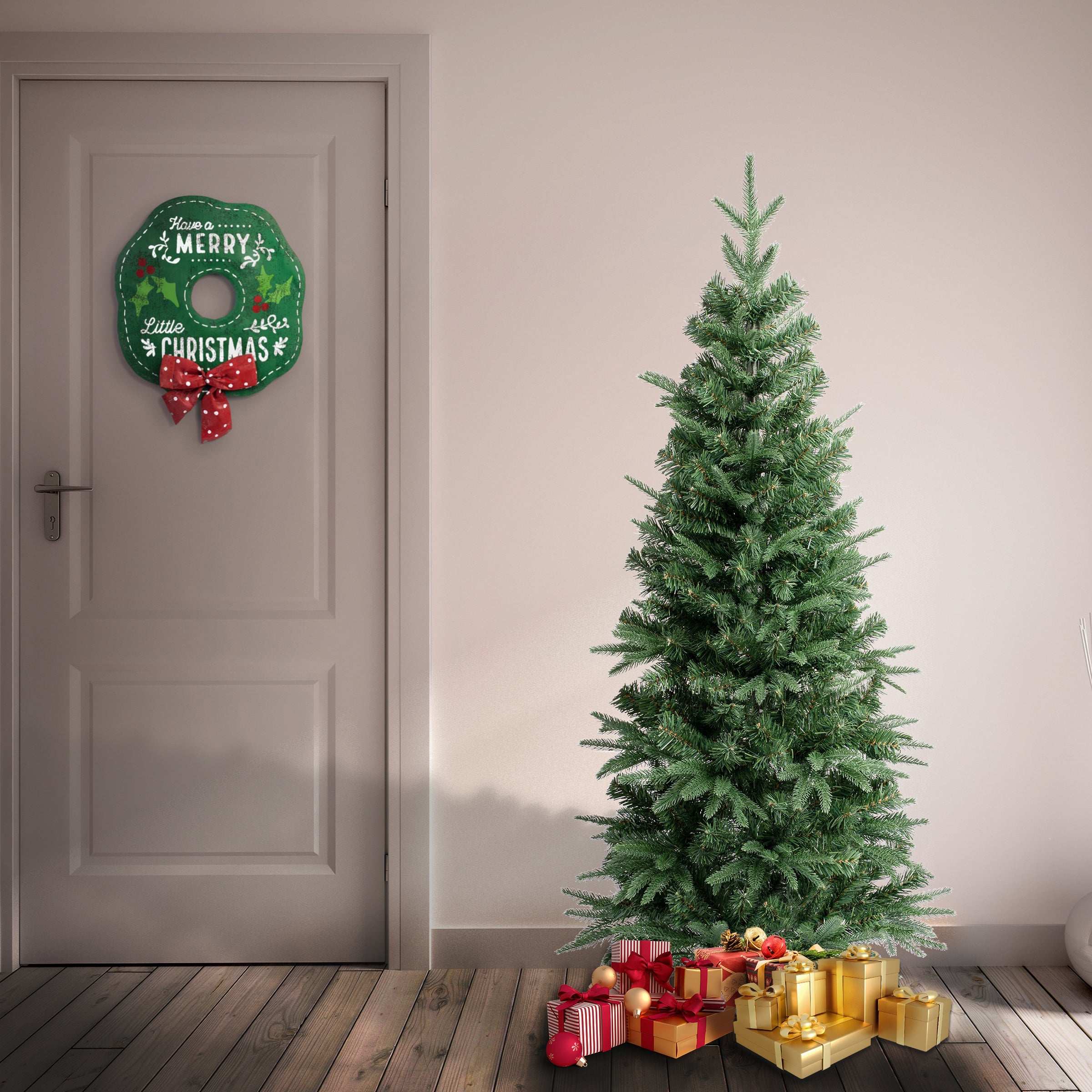 4.5 ft. Duxbury Light Green Slim Tree