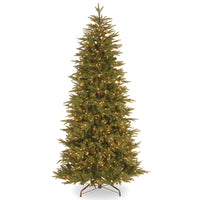 7.5 ft. Pre-Lit Deluxe Fraser Fir Slim Tree with Warm White LED Lights