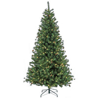 7.5 ft. Pre-Lit Cedar Spruce Tree with LED Lights