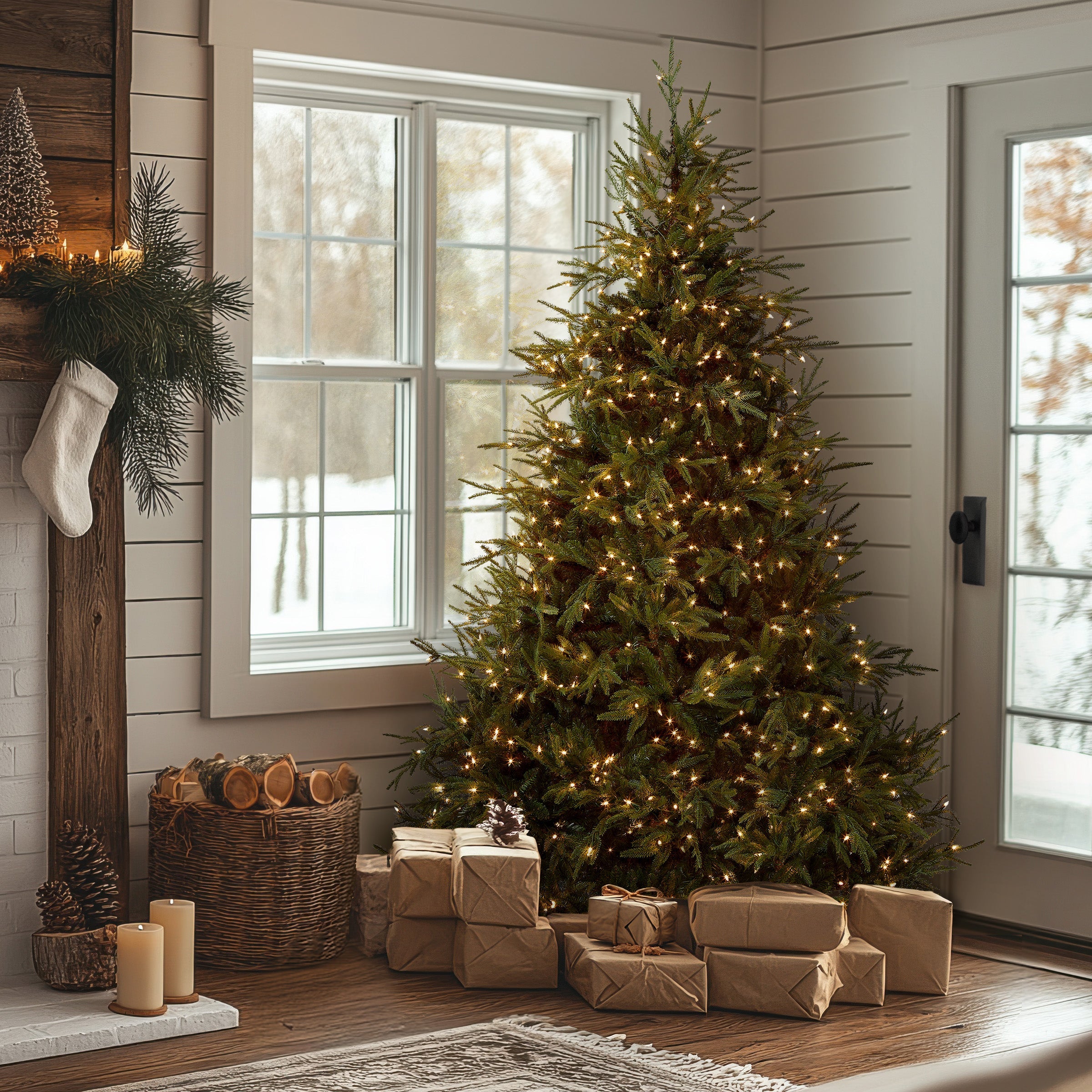 7.5 ft. Pre-Lit Fraser Grande Tree with Clear Lights