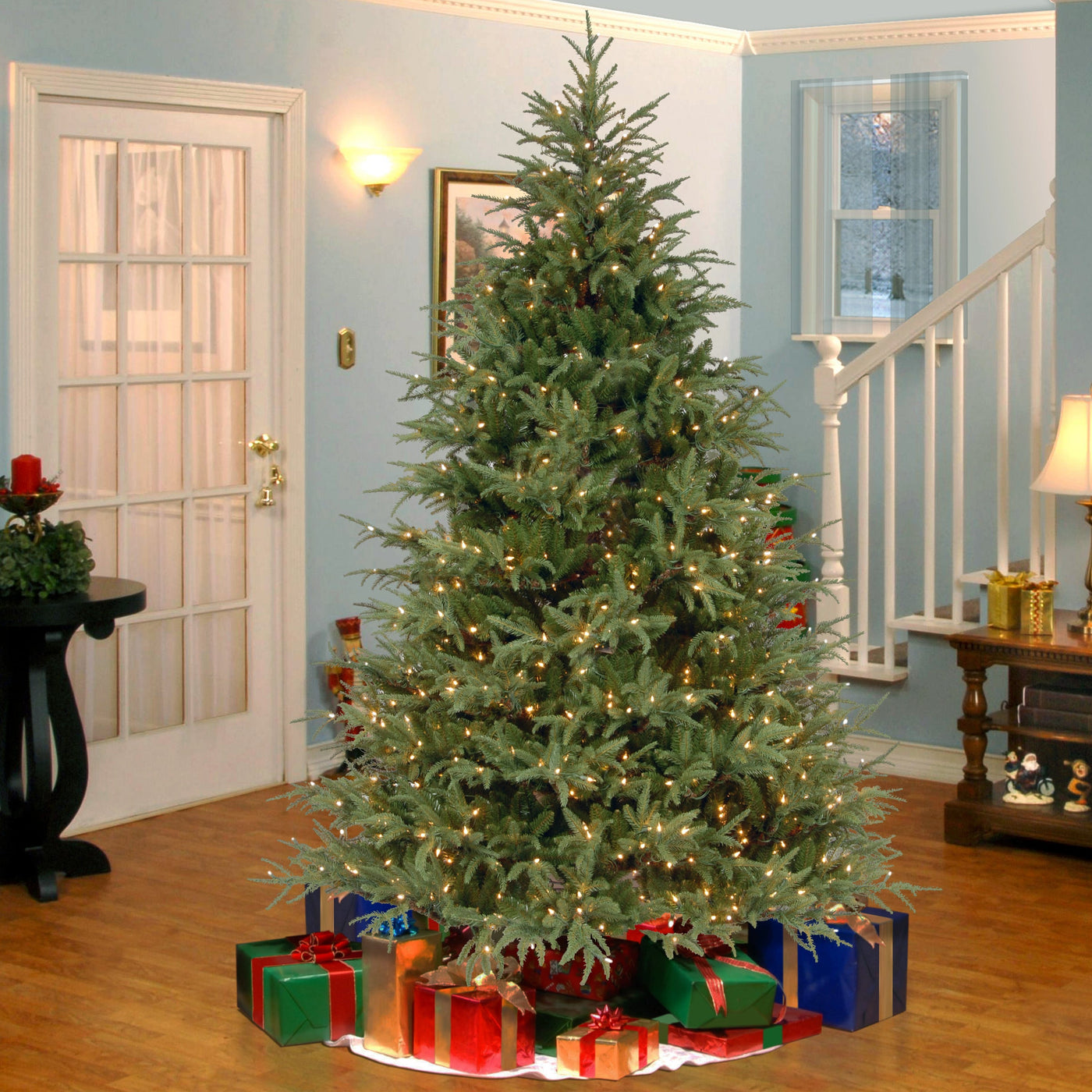 7.5 ft. Pre-Lit Fraser Grande Tree with Dual Color LED Lights