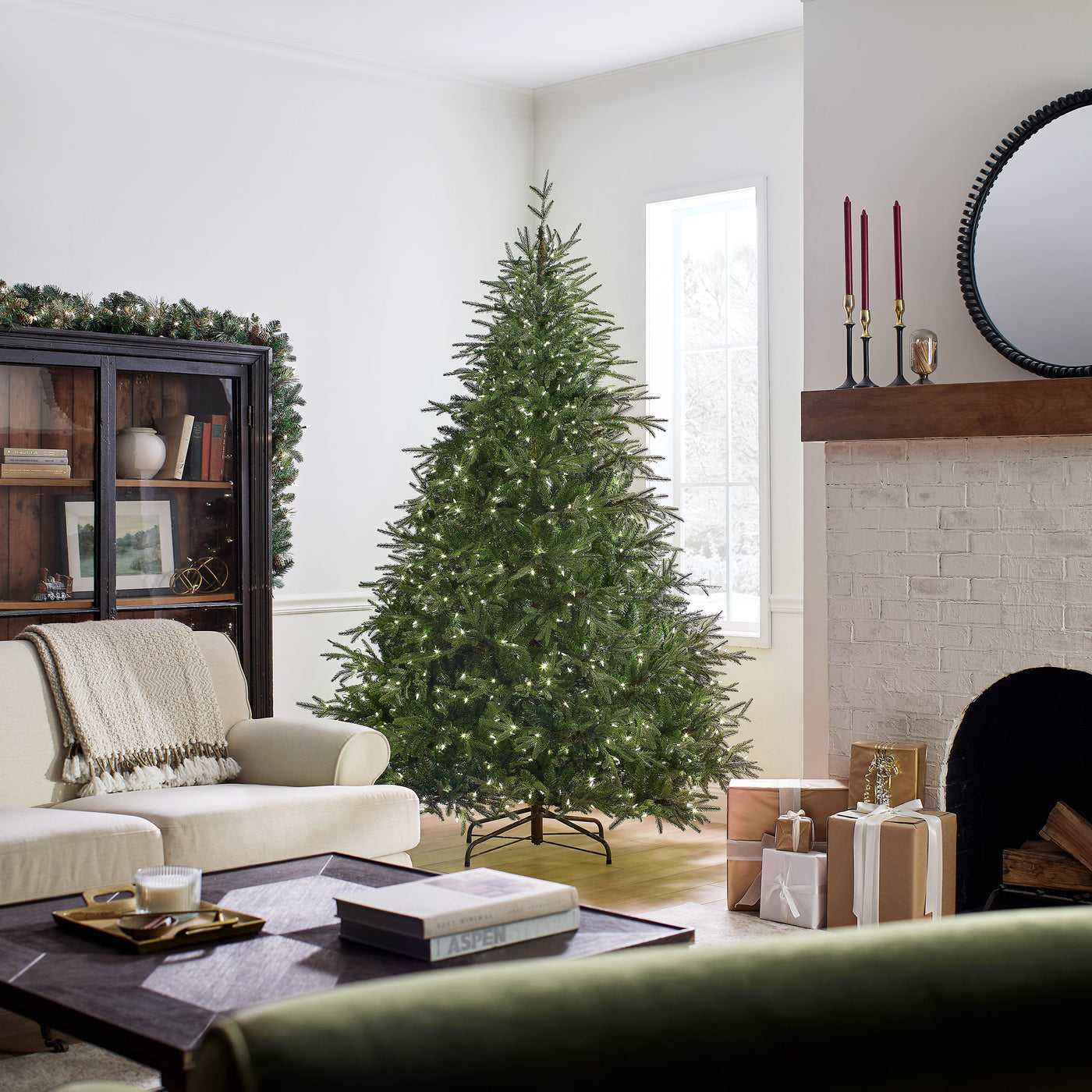 7.5 ft. Pre-Lit Fraser Grande Tree with Dual Color LED Lights