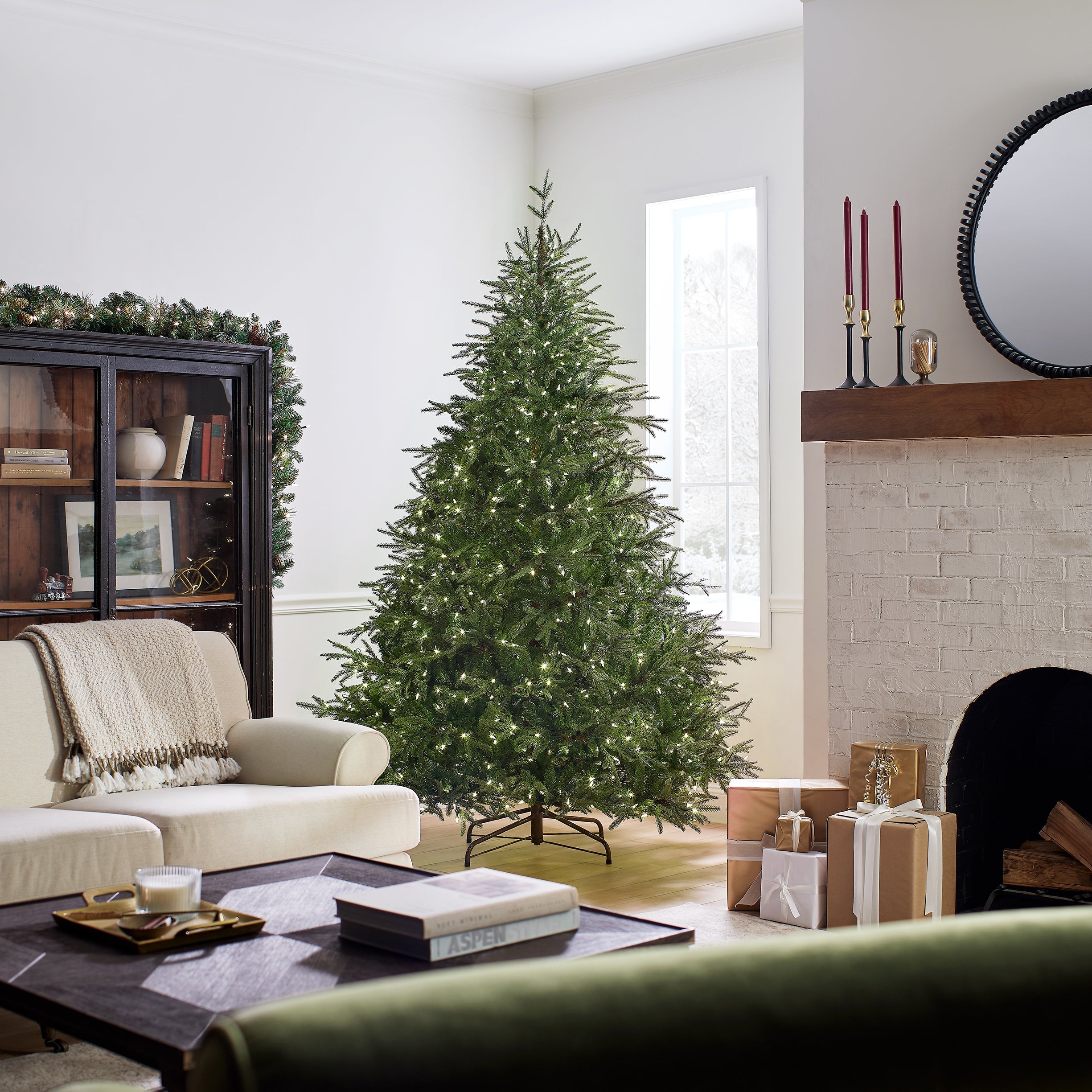 7.5 ft. Pre-Lit Fraser Grande Tree with Dual Color LED Lights