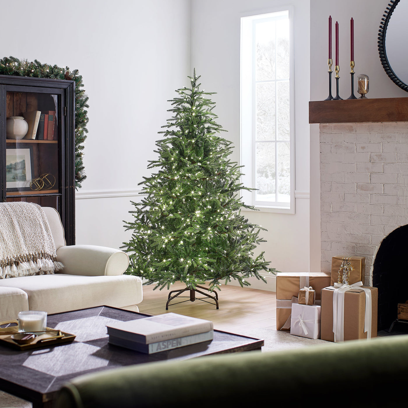 6 ft. Pre-Lit Fraser Grande with Dual Color LED Lights