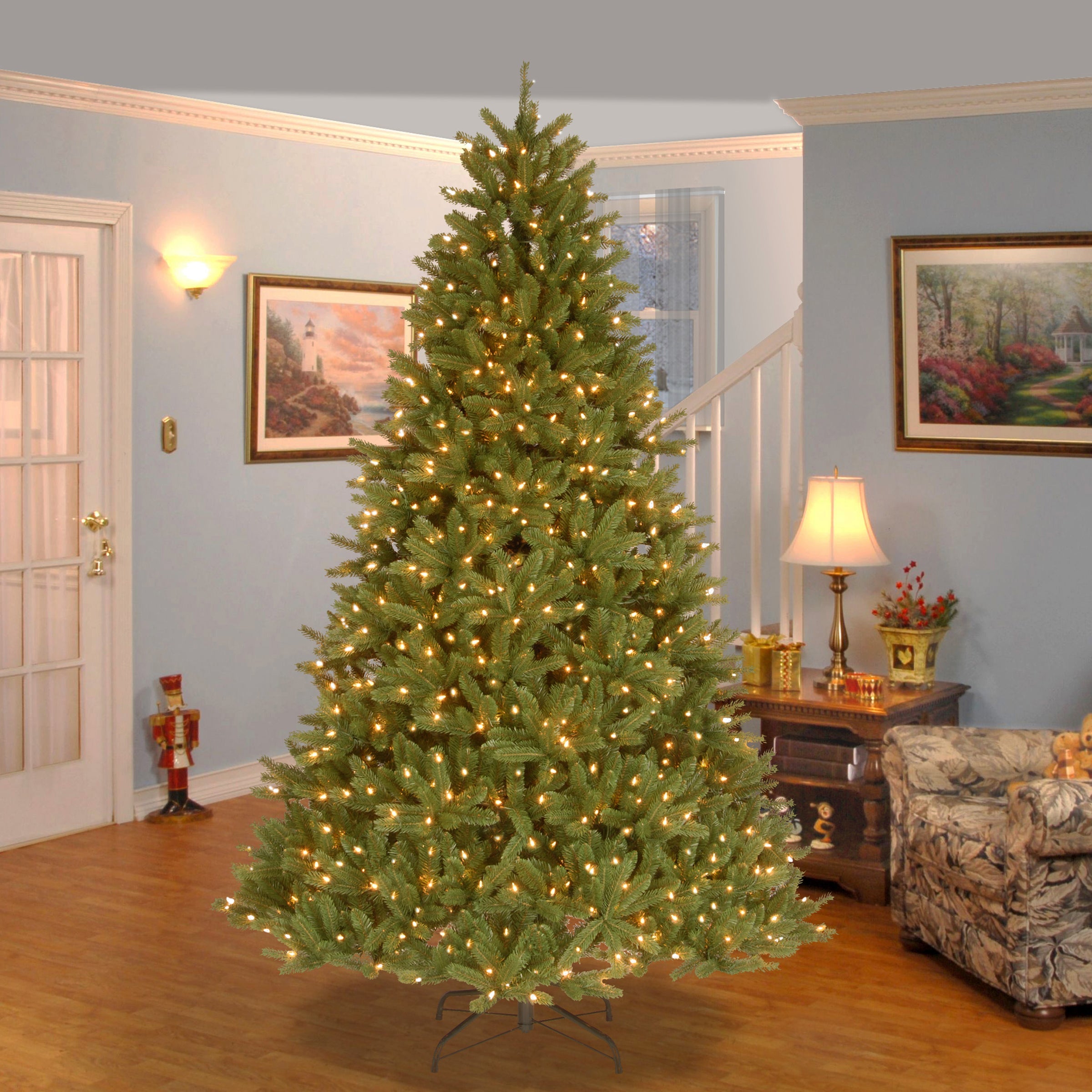 7.5 ft. Pre-Lit Grande Fir Medium Tree with Clear Lights