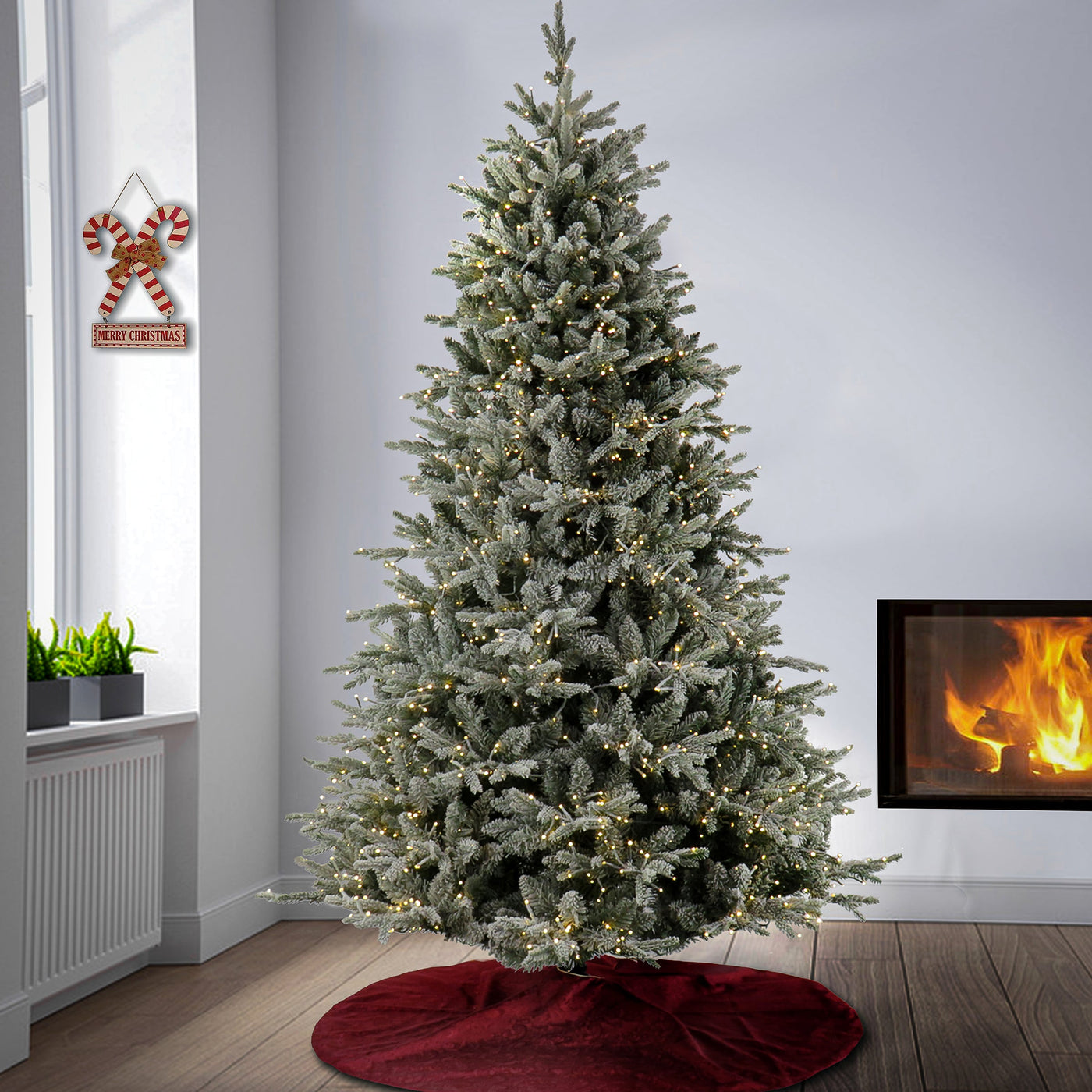 6.5 ft. Pre-Lit Holliston Tree with Dual Color LED Cosmic Lights