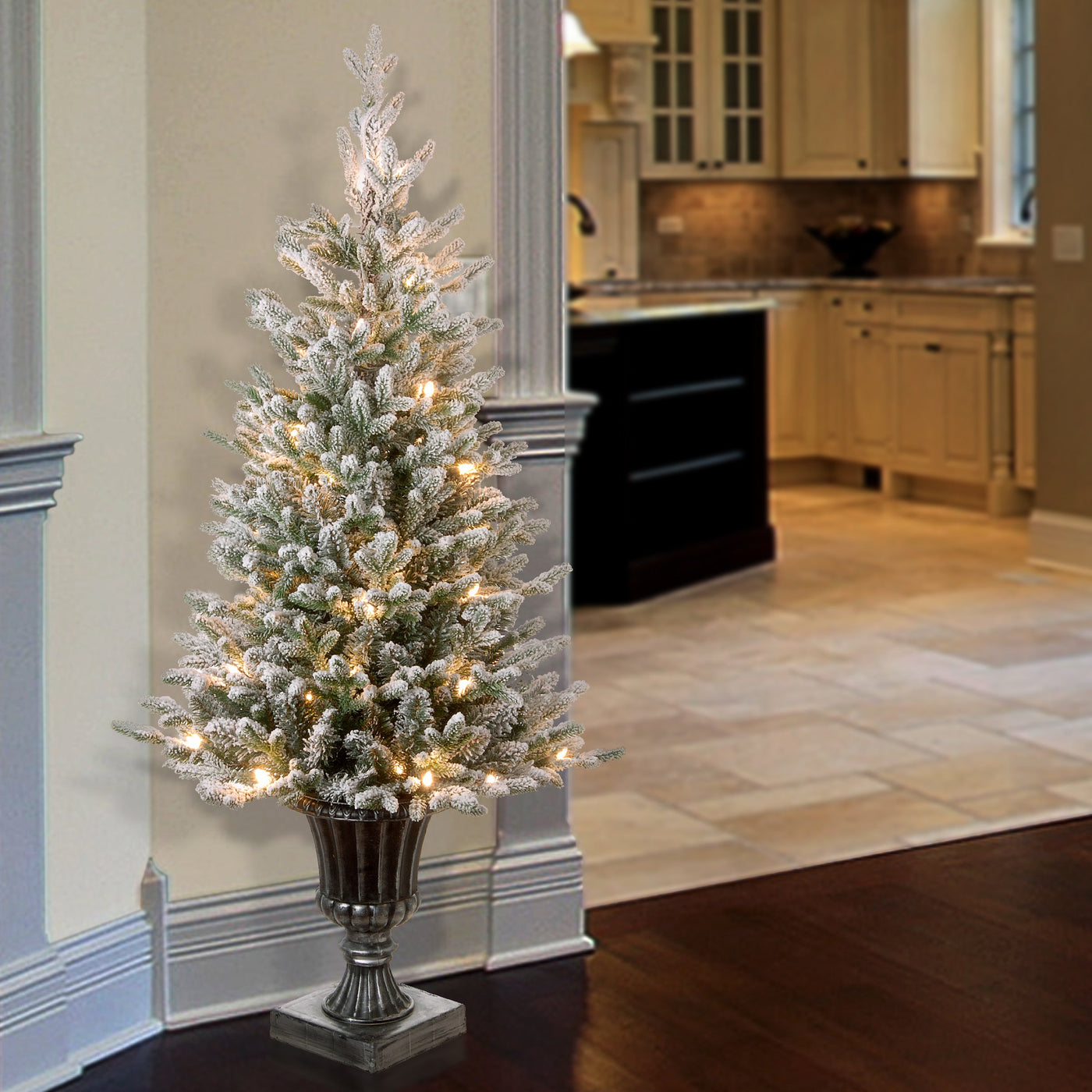 4 ft. Pre-Lit Iceland Fir Tree with Clear Lights