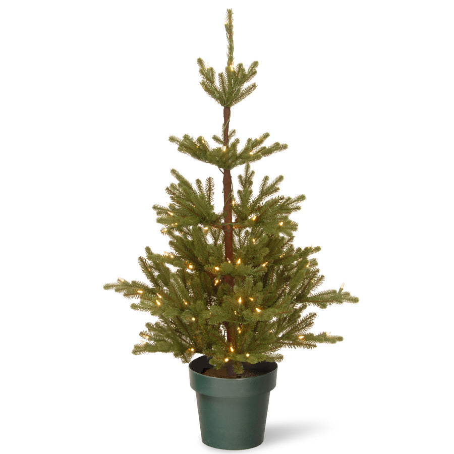 4 ft. Pre-Lit Imperial Spruce Tree with Clear Lights