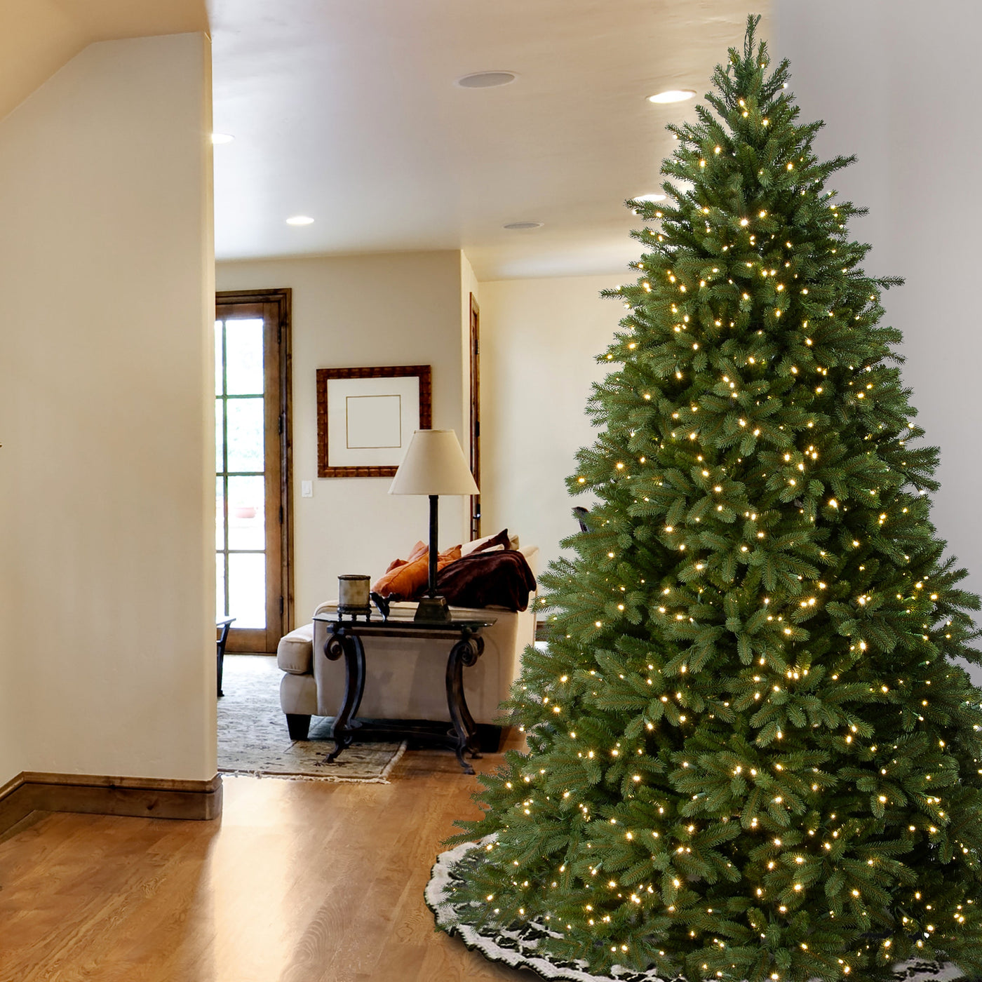 7.5 ft. Pre-Lit Jersey Fraser Fir Tree with Clear Lights