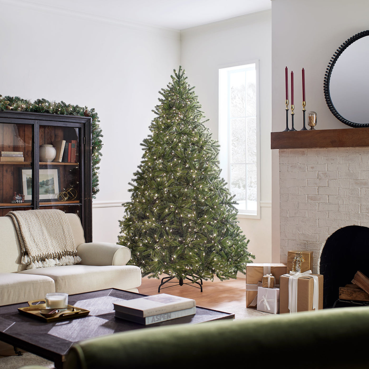 7.5 ft. Pre-Lit Jersey Fraser Fir Tree with Clear Lights