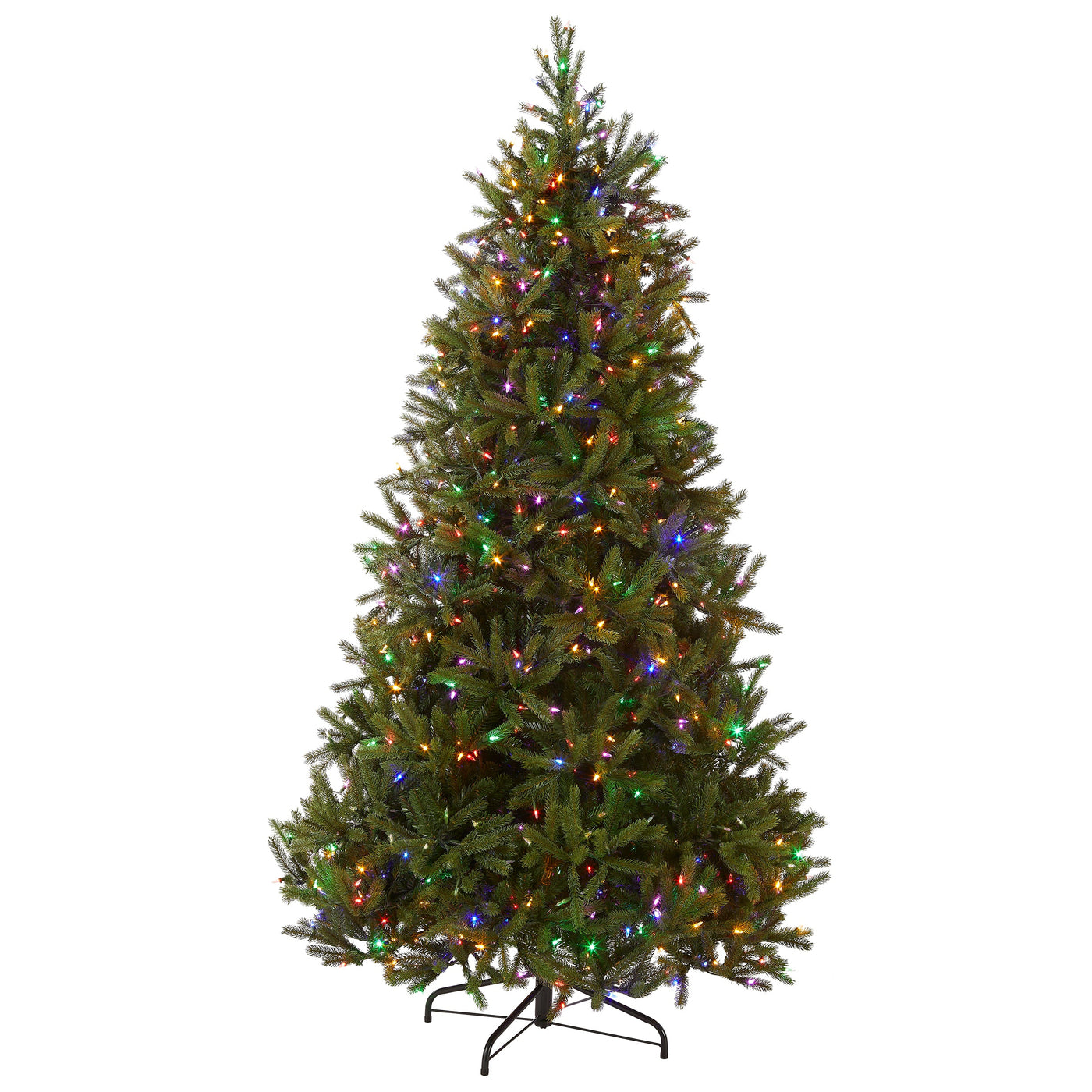 7.5 ft. Pre-Lit Jersey Fraser Fir Medium Tree with Dual Color LED Lights