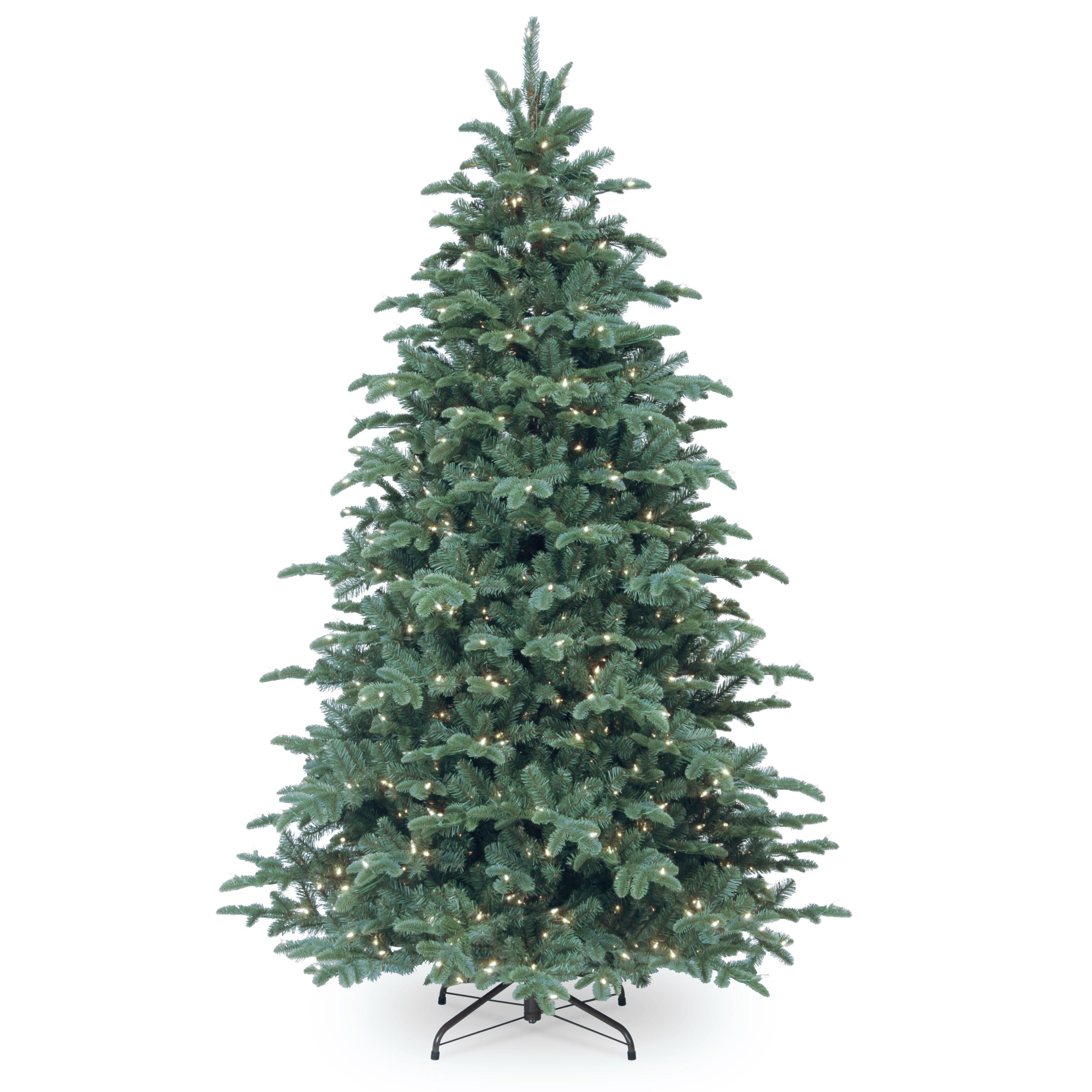 7.5 ft. Pre-Lit Mountain Noble Blue Spruce Tree with Clear Lights