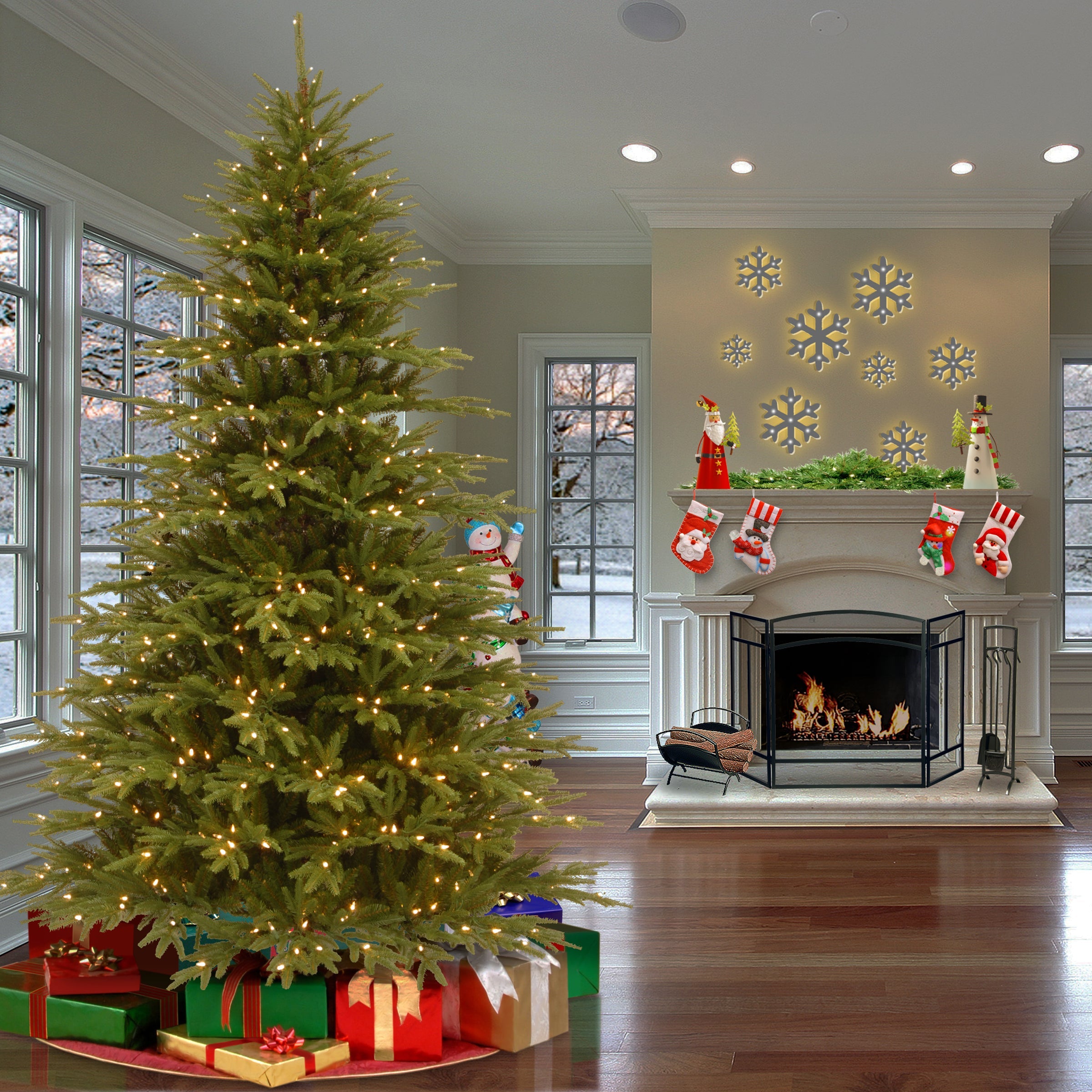 7.5 ft. Pre-Lit Monterrey Fir Tree with Clear Lights