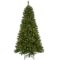 6.5 ft. Pre-Lit Mixed Pine Tree with Clear Lights