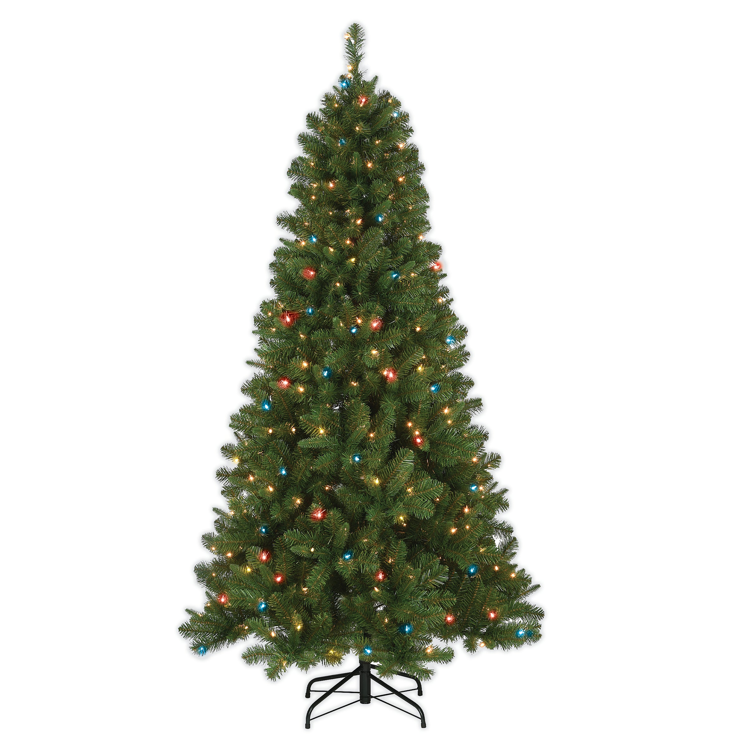 6.5 ft. Pre-Lit Mixed Pine Tree with Multicolor Lights