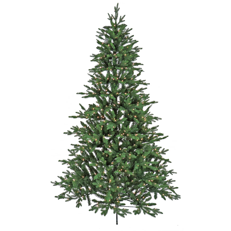 7.5 ft. Pre-Lit Merryweather Fir Feel Real Tree with Clear Lights