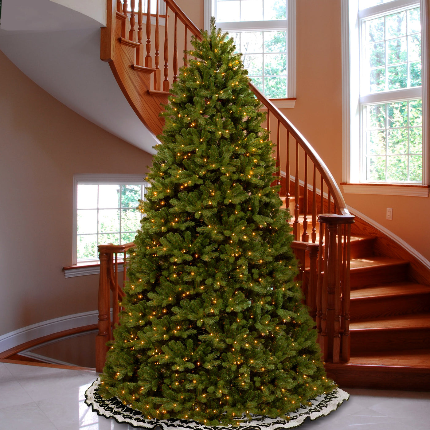 10 ft. Pre-Lit Newberry Spruce Tree with Clear Lights