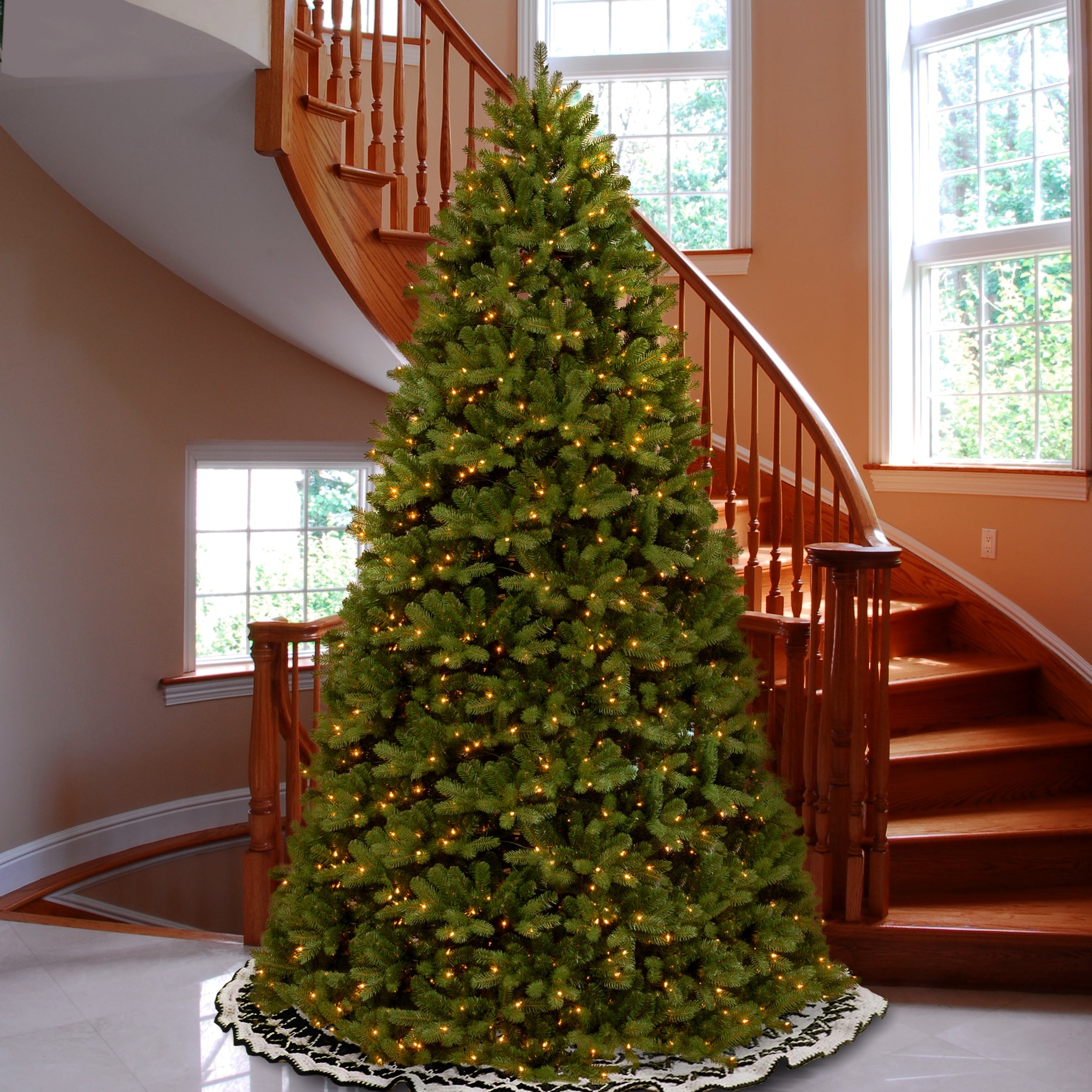10 ft. Pre-Lit Newberry Spruce Tree with Clear Lights