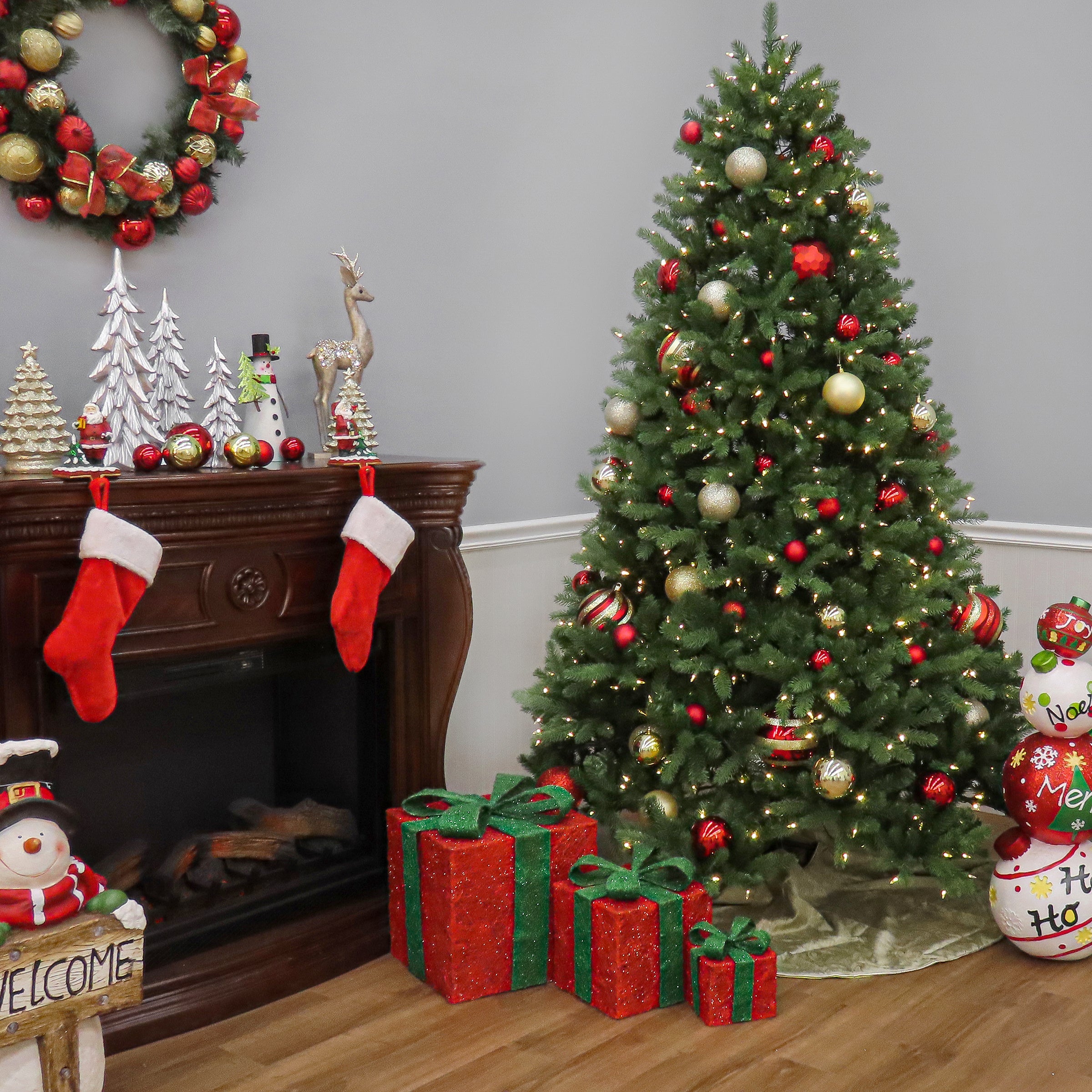 6.5 ft. Pre-Lit Newberry Spruce Tree with PowerConnect Dual Color LED Lights