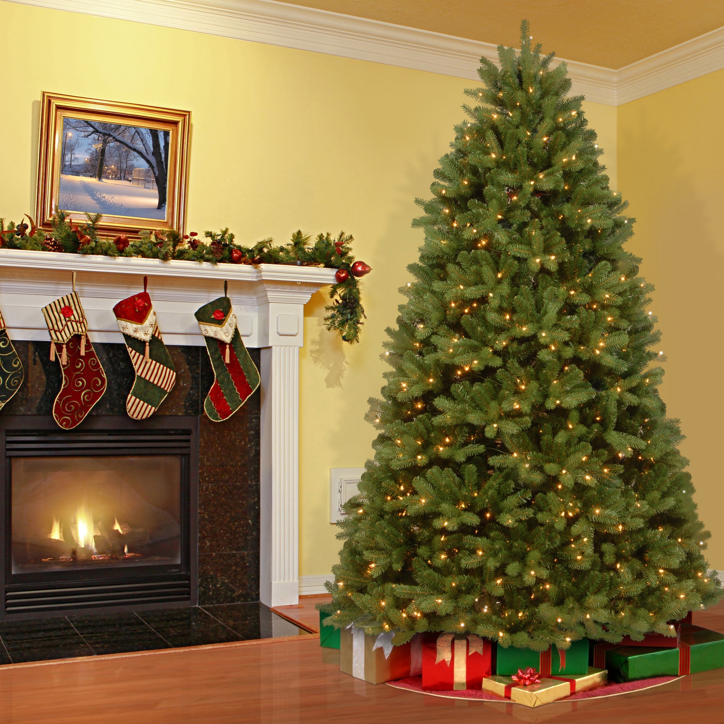 7 ft. Pre-Lit Newberry Spruce Tree with PowerConnect Dual Color LED Lights
