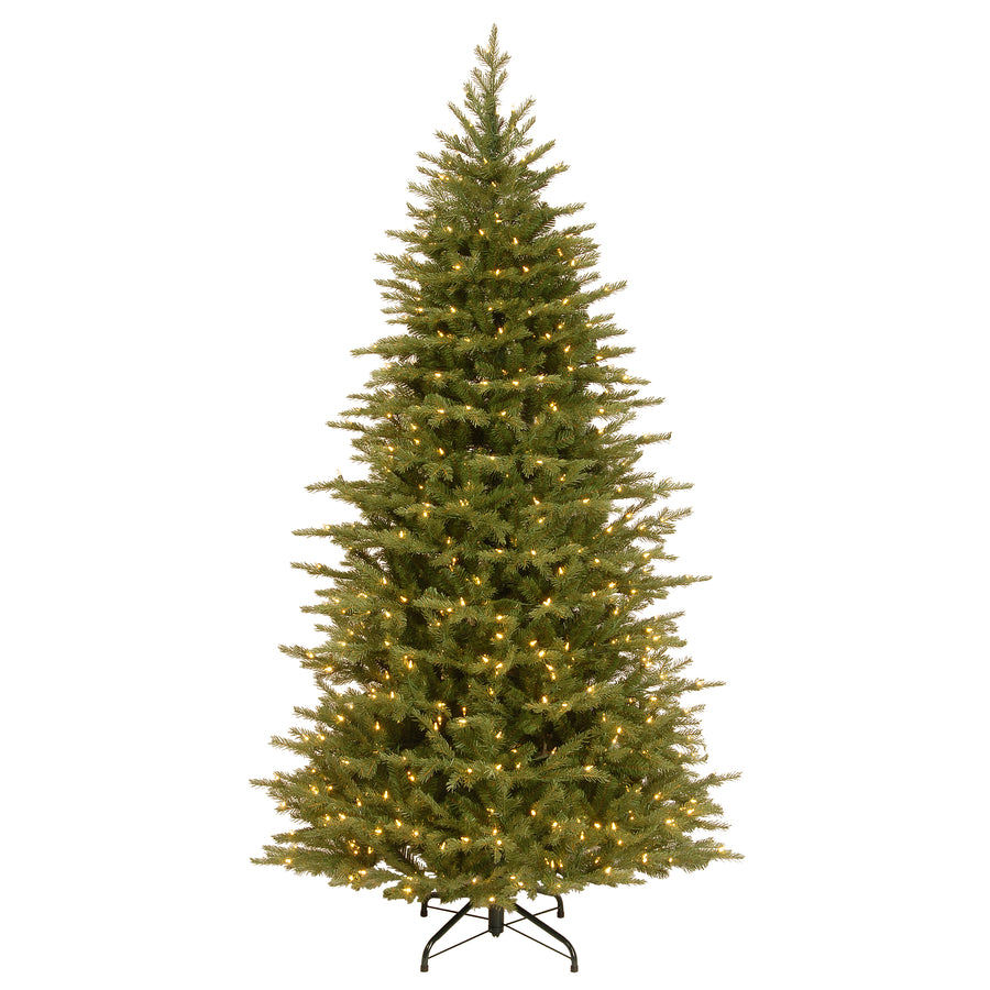 7.5 ft. Pre-Lit Nordic Spruce Slim Tree with Clear Lights